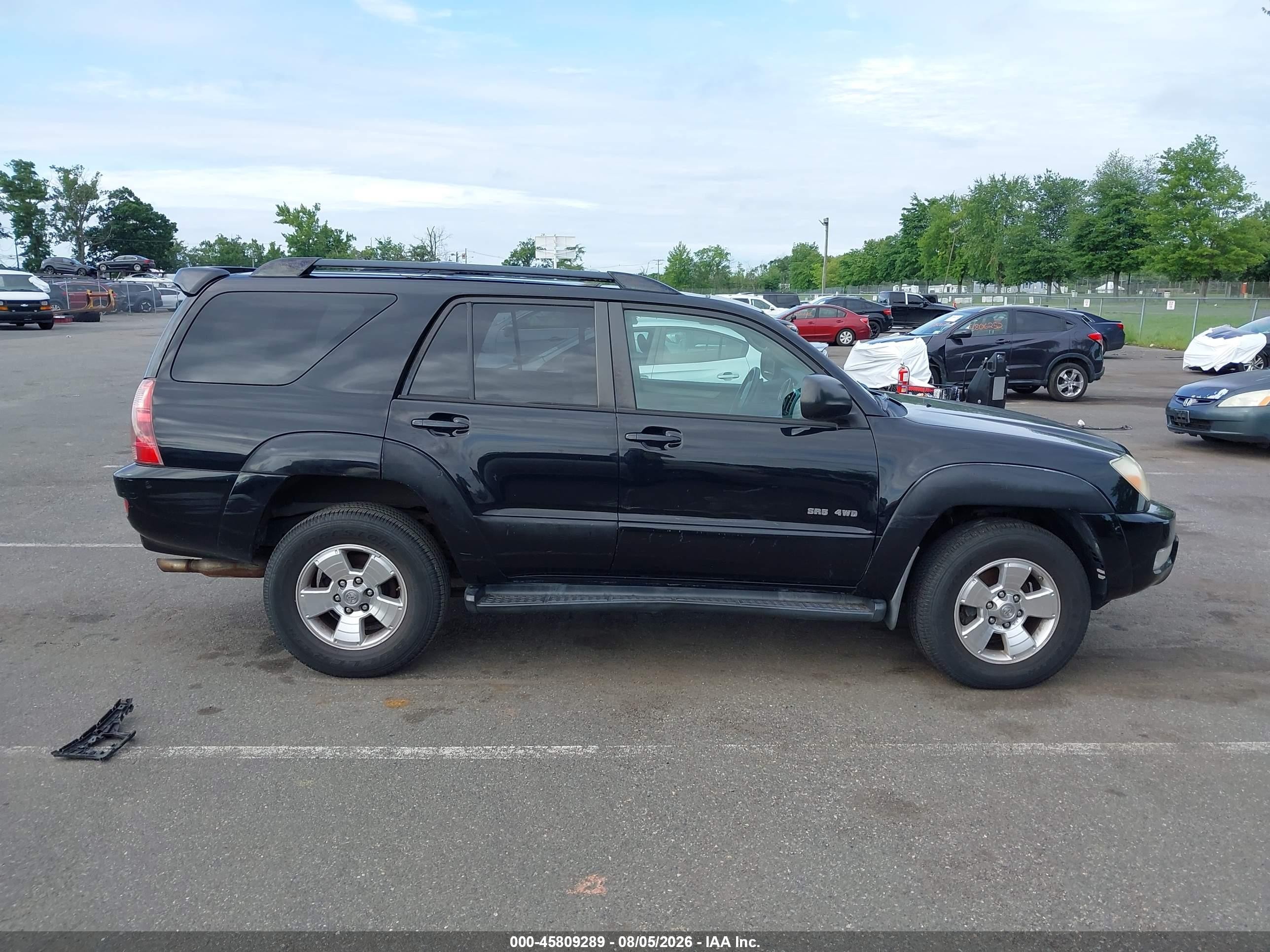 2004 Toyota 4runner Sr5 V6 Black vin: JTEBU14R440040224