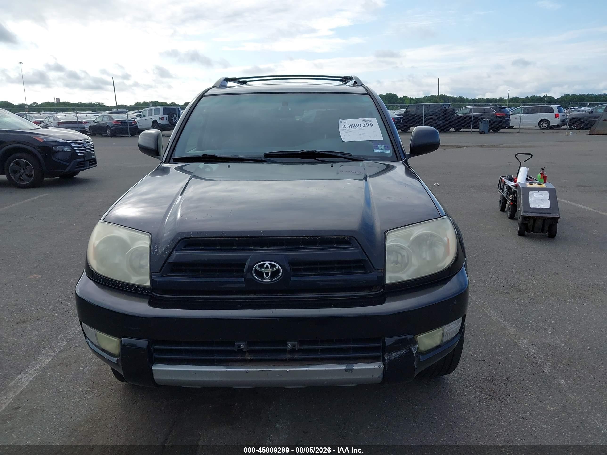 2004 Toyota 4runner Sr5 V6 Black vin: JTEBU14R440040224