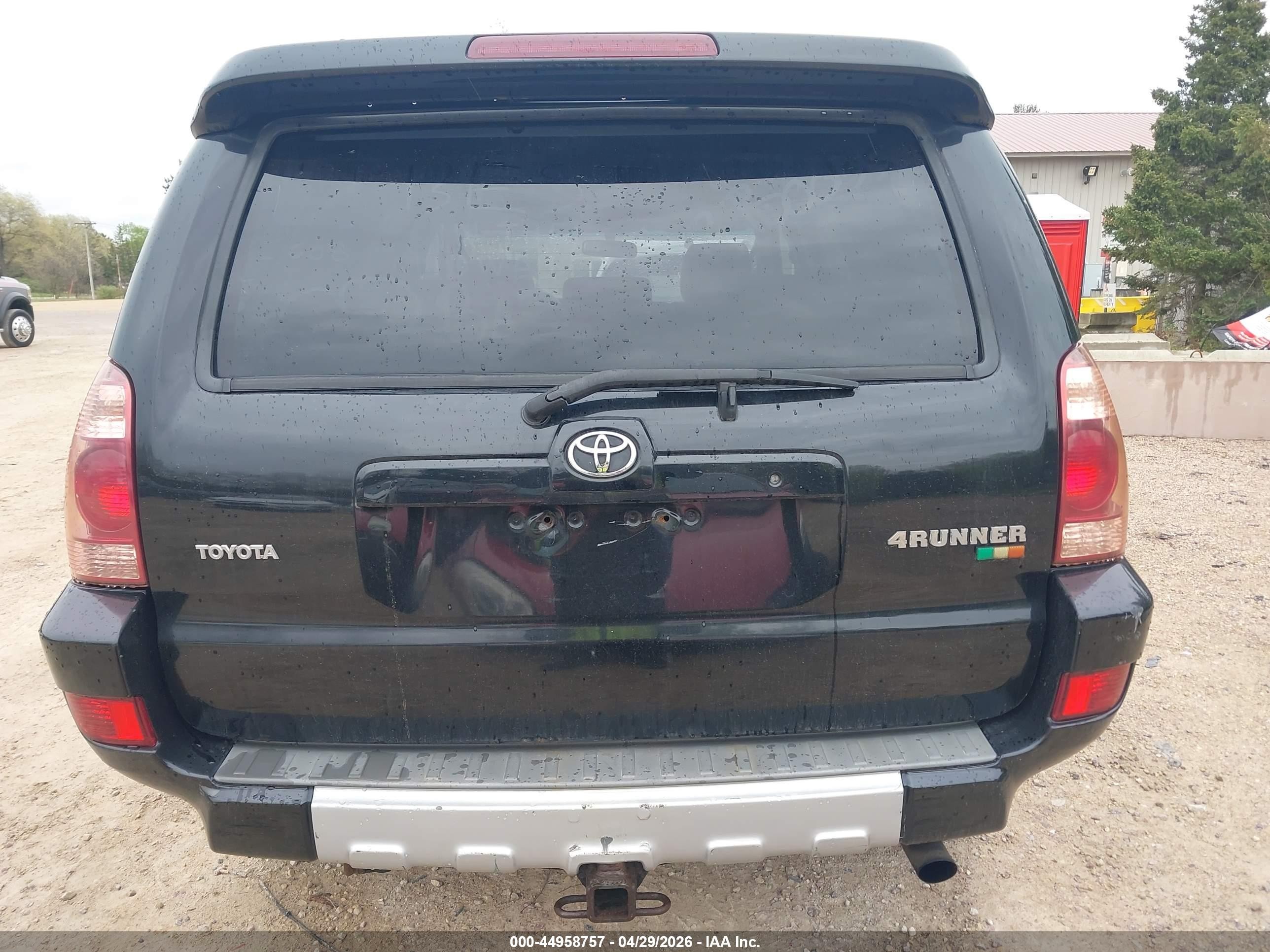 2004 Toyota 4runner Sr5 V6 Black vin: JTEBU14R440046640
