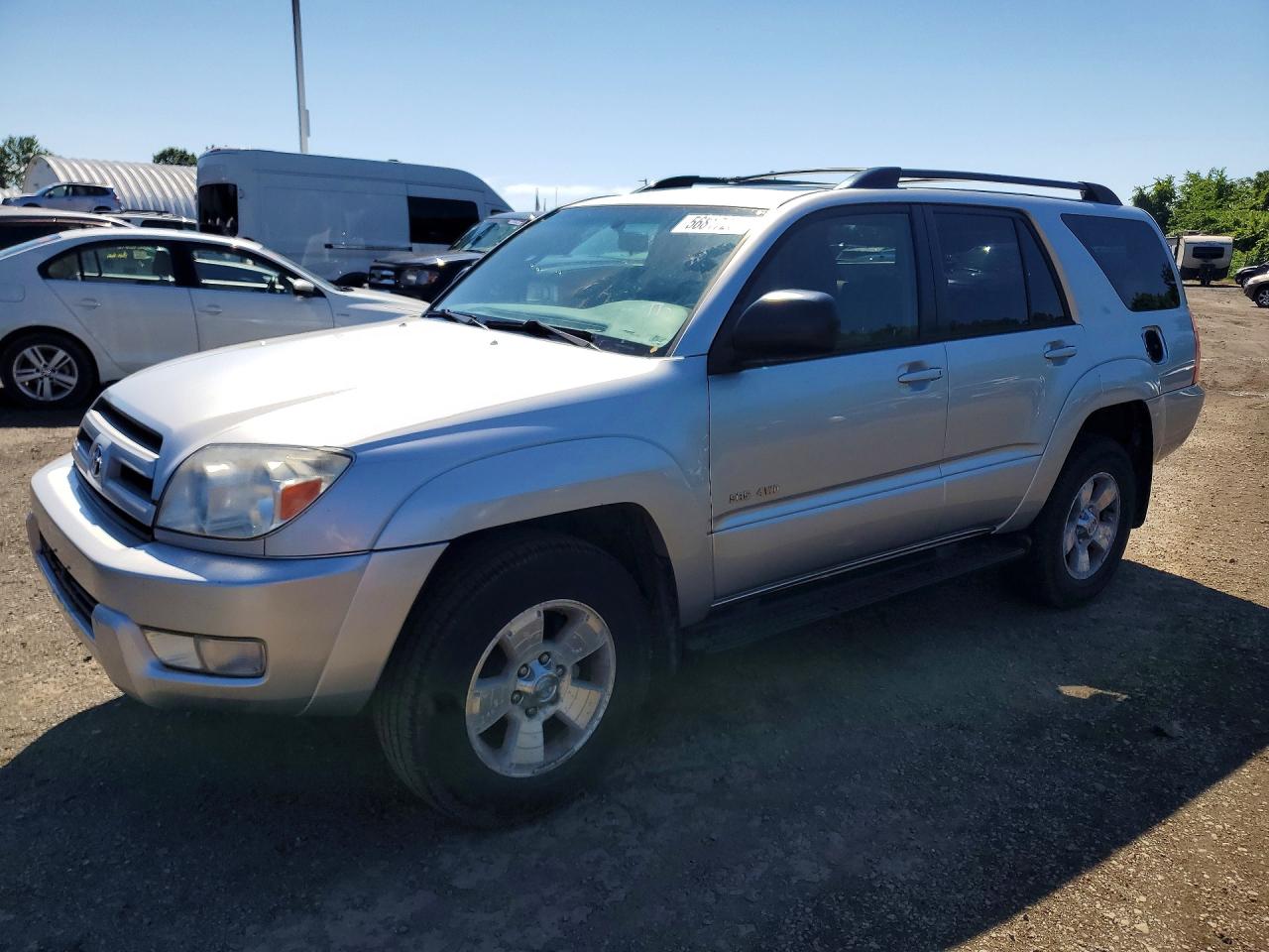 2004 Toyota 4runner Sr5 Silver vin: JTEBU14R440051465