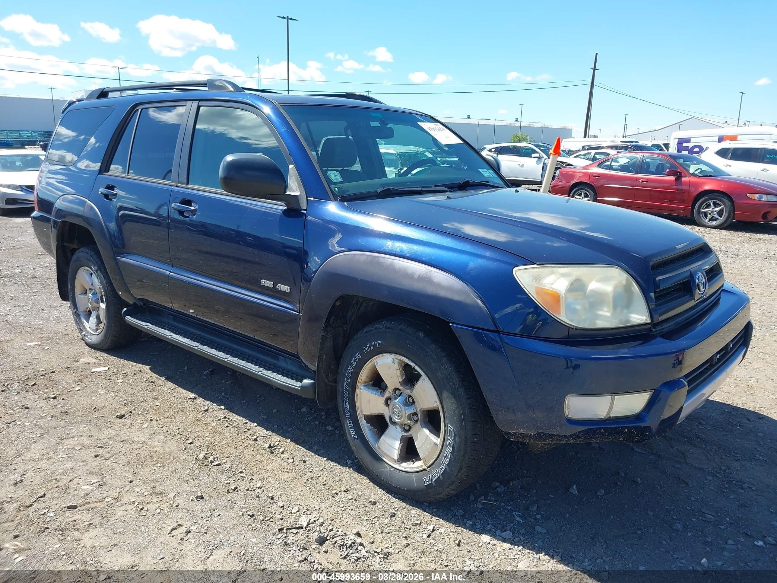 2004 Toyota 4runner Sr5 V6 Blue vin: JTEBU14R448026275