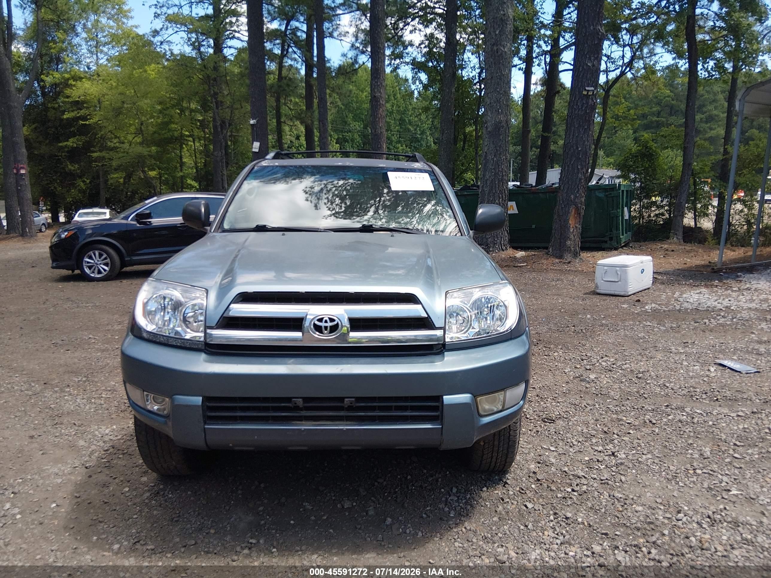 2005 Toyota 4runner Sr5 V6 Light Blue vin: JTEBU14R450057302