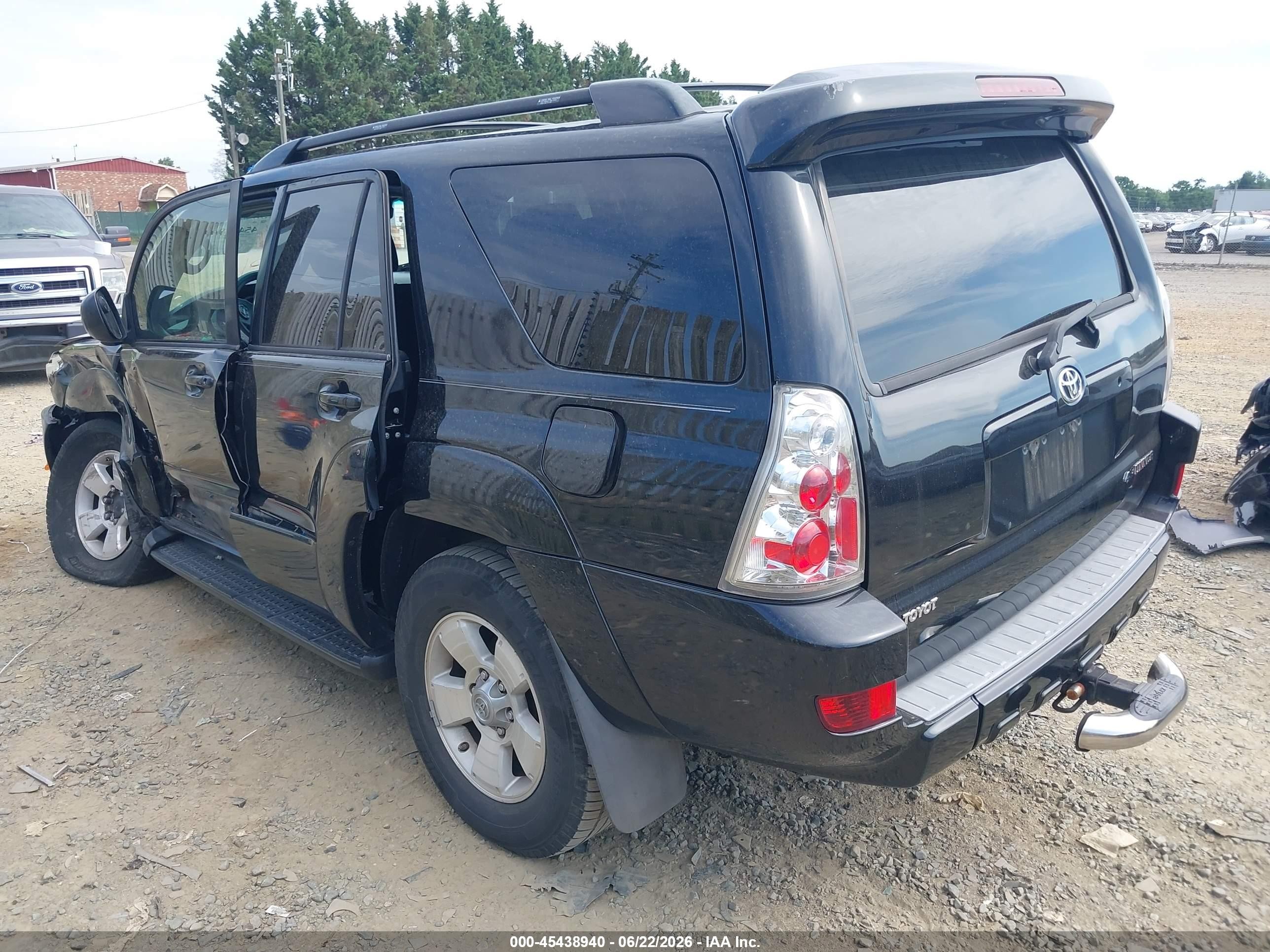 2005 Toyota 4runner Sr5 V6 Black vin: JTEBU14R450063469