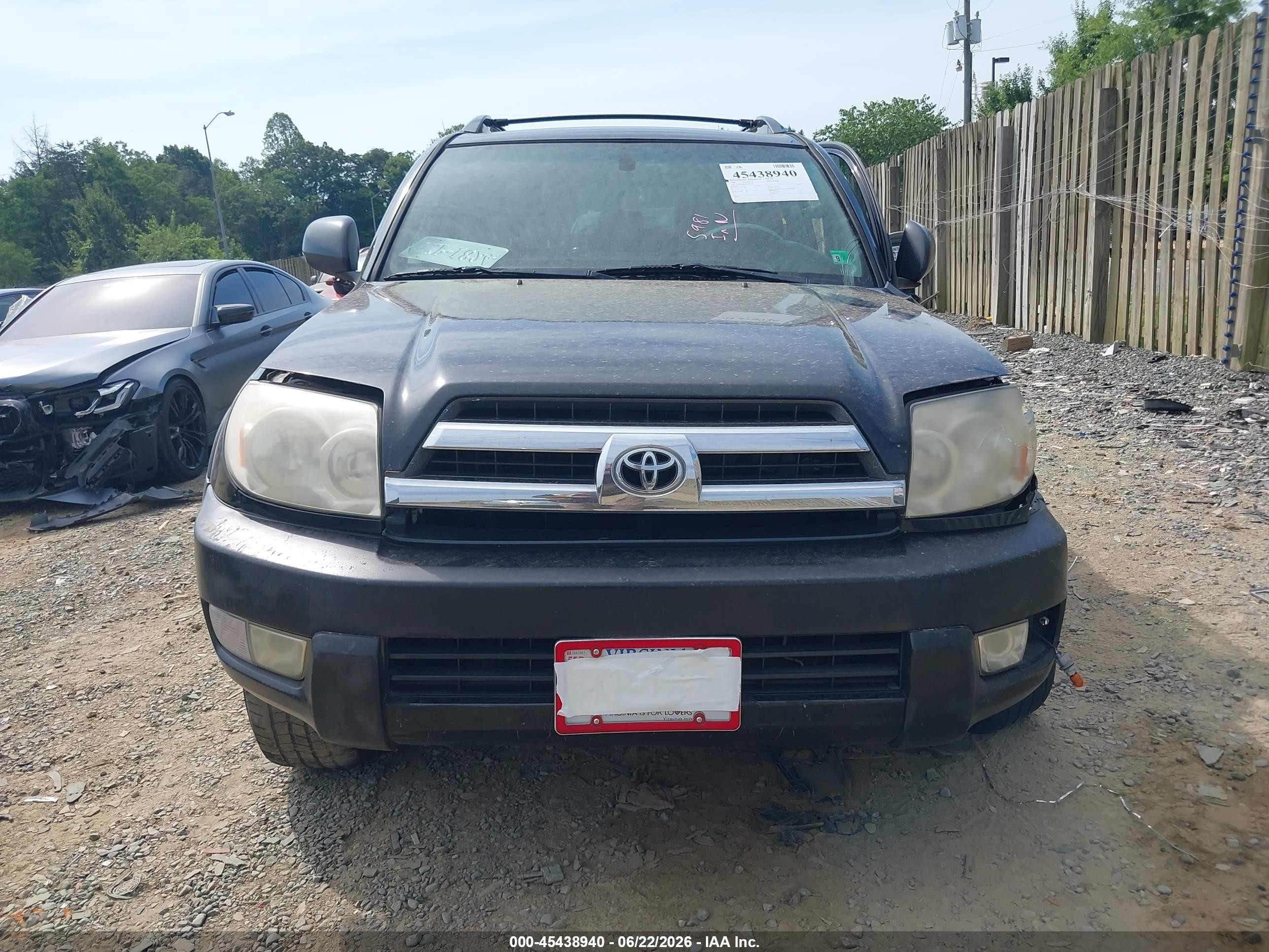 2005 Toyota 4runner Sr5 V6 Black vin: JTEBU14R450063469