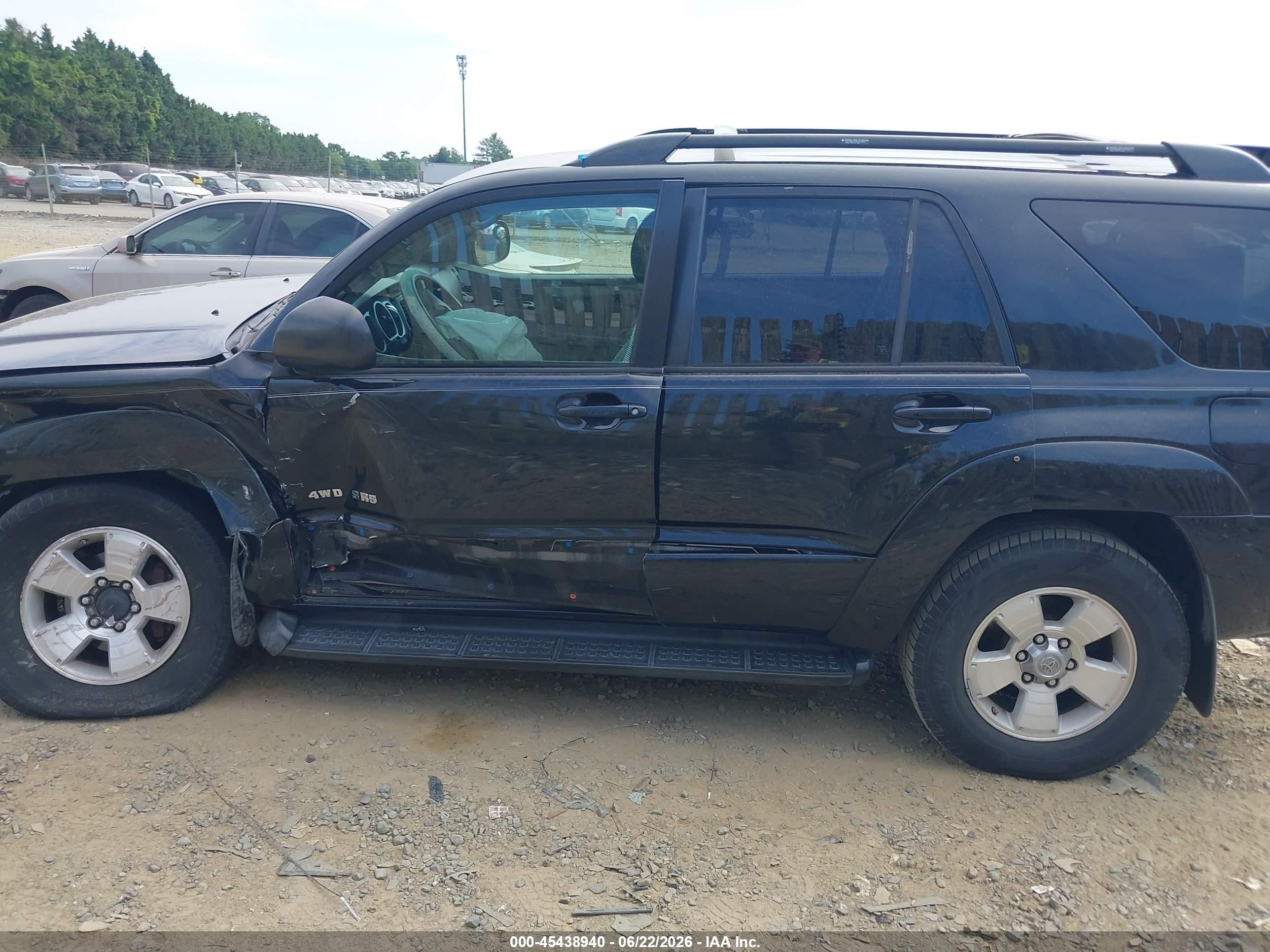 2005 Toyota 4runner Sr5 V6 Black vin: JTEBU14R450063469