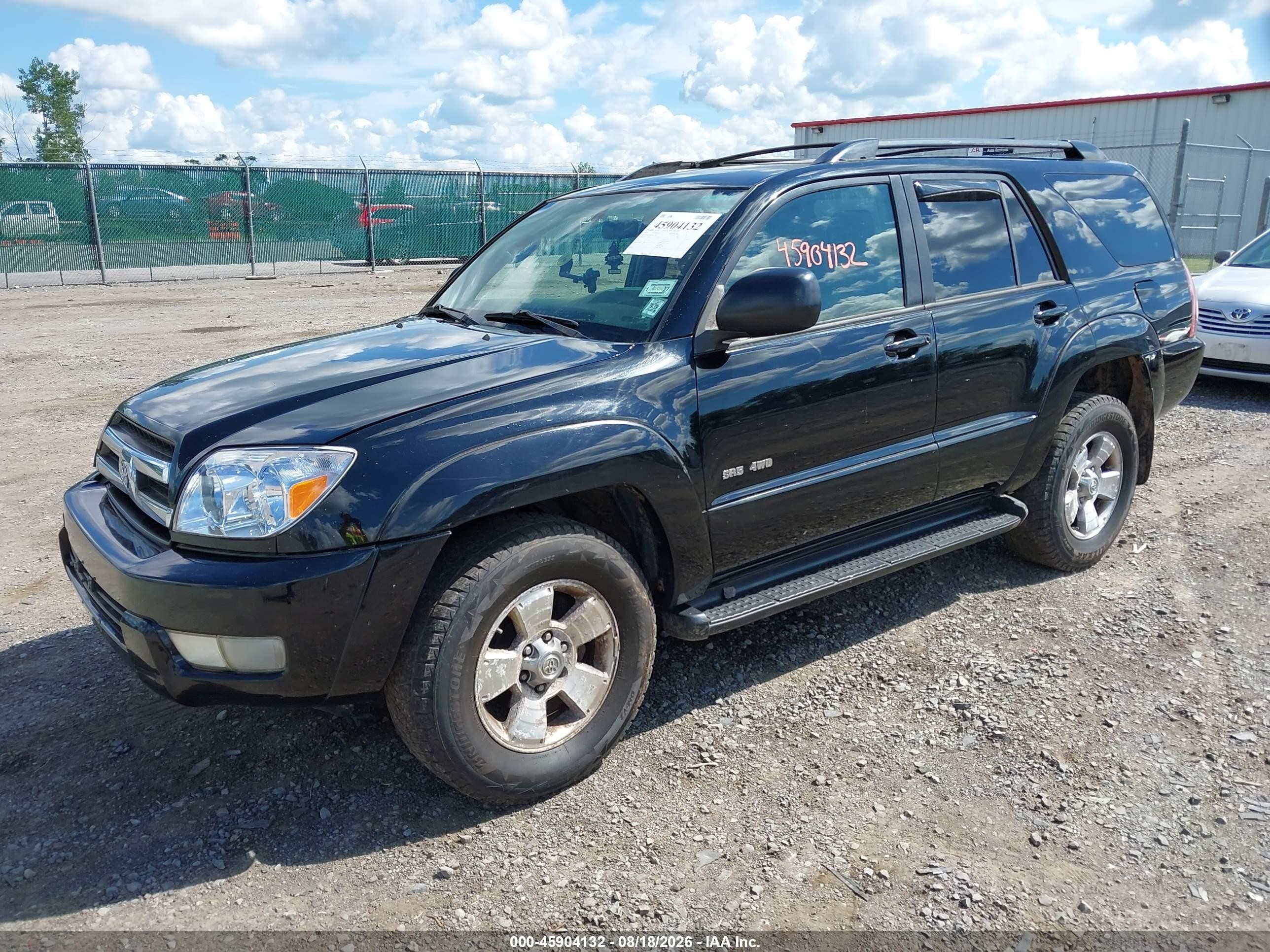 2005 Toyota 4runner Sr5 V6 Black vin: JTEBU14R450072981