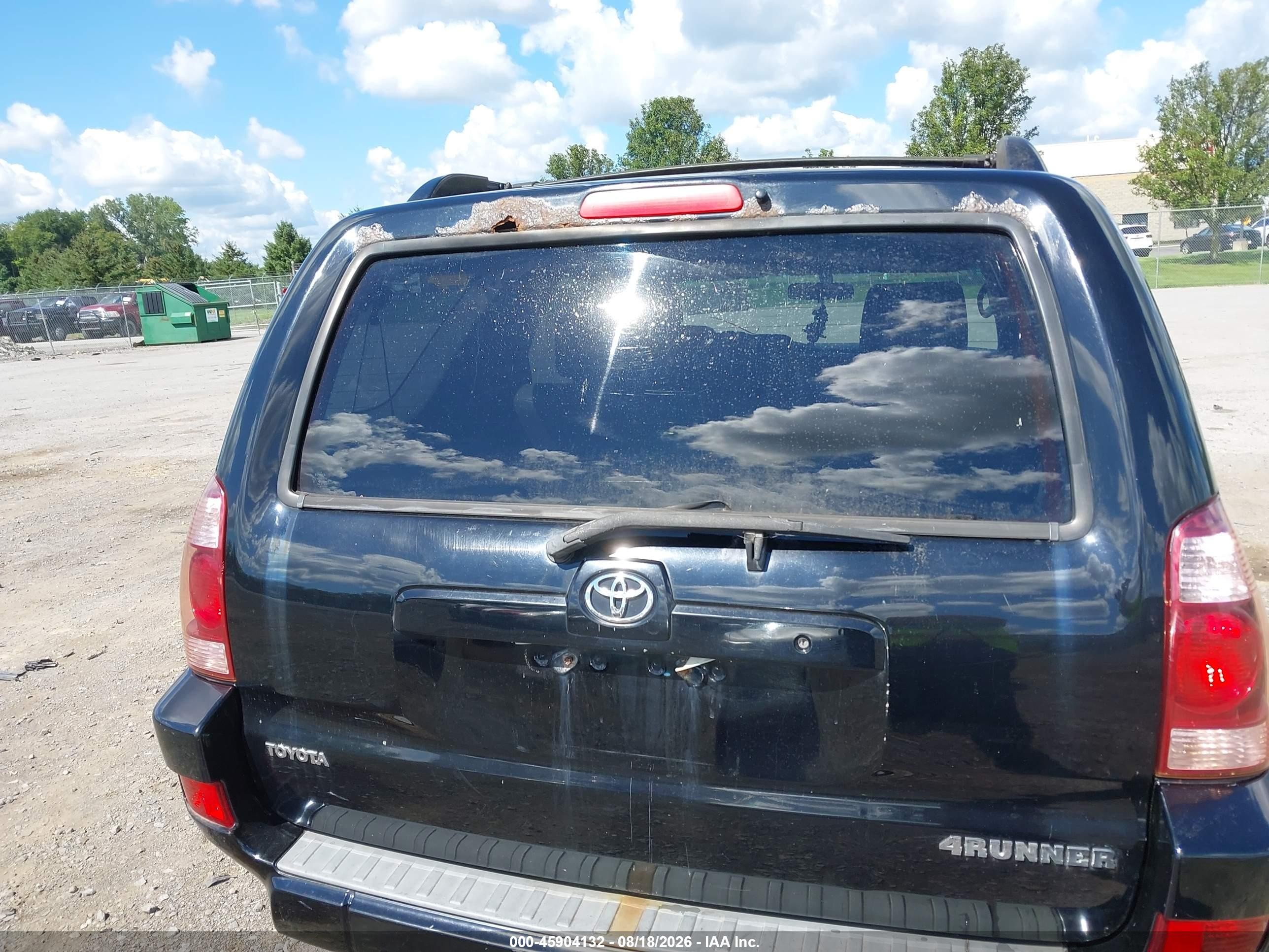 2005 Toyota 4runner Sr5 V6 Black vin: JTEBU14R450072981