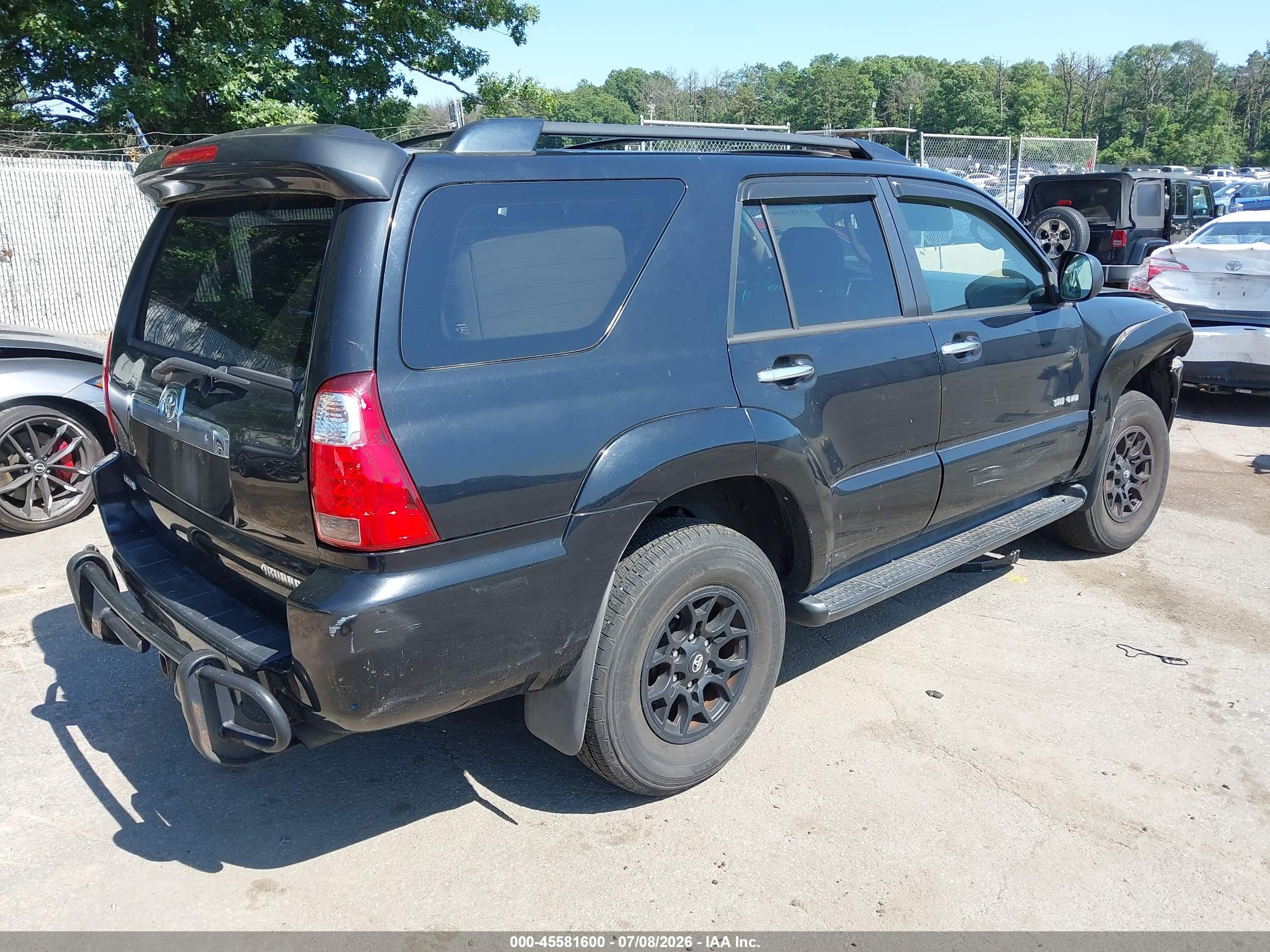 2006 Toyota 4runner Sr5 V6 Black vin: JTEBU14R460085084