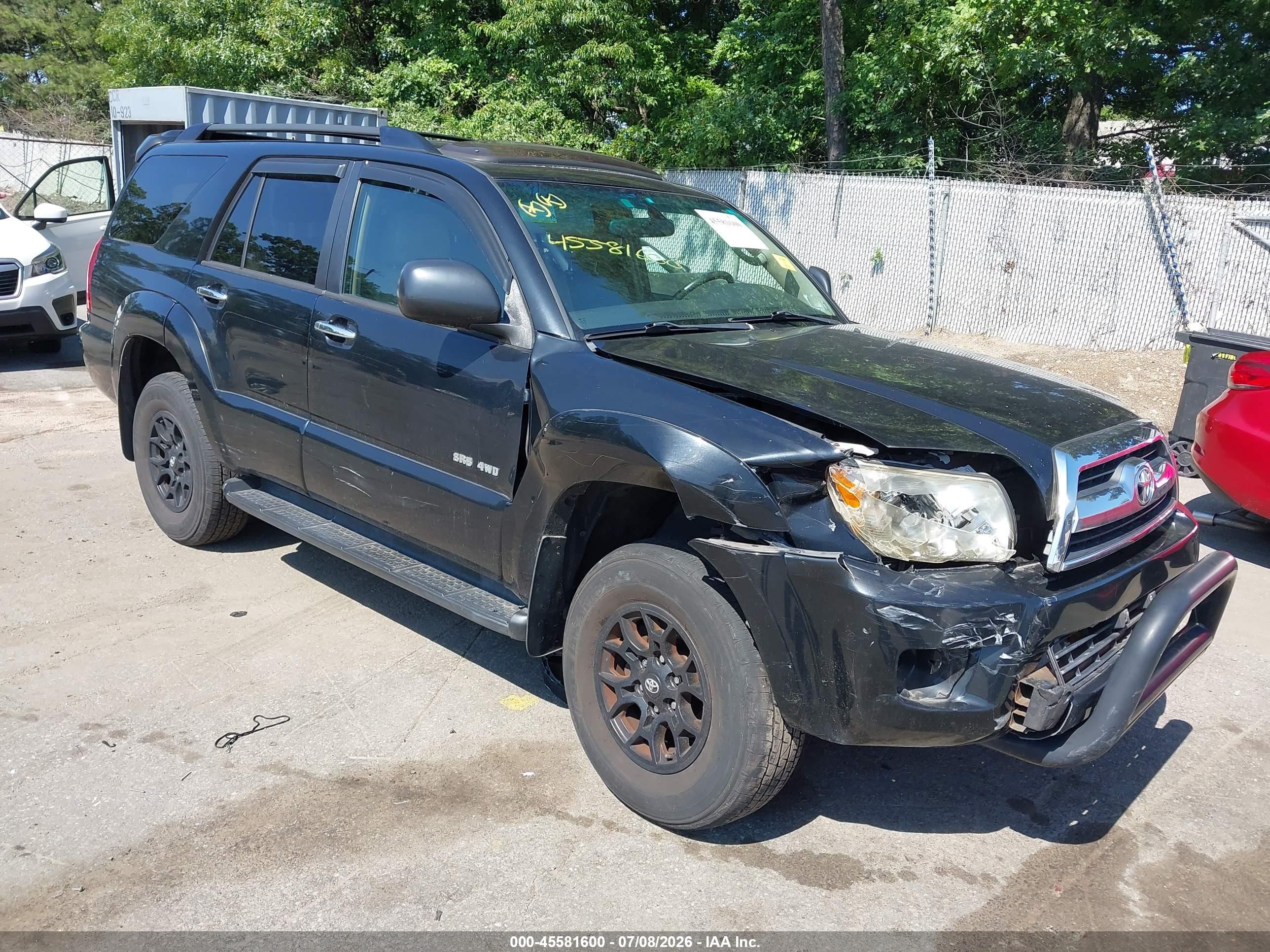 2006 Toyota 4runner Sr5 V6 Black vin: JTEBU14R460085084