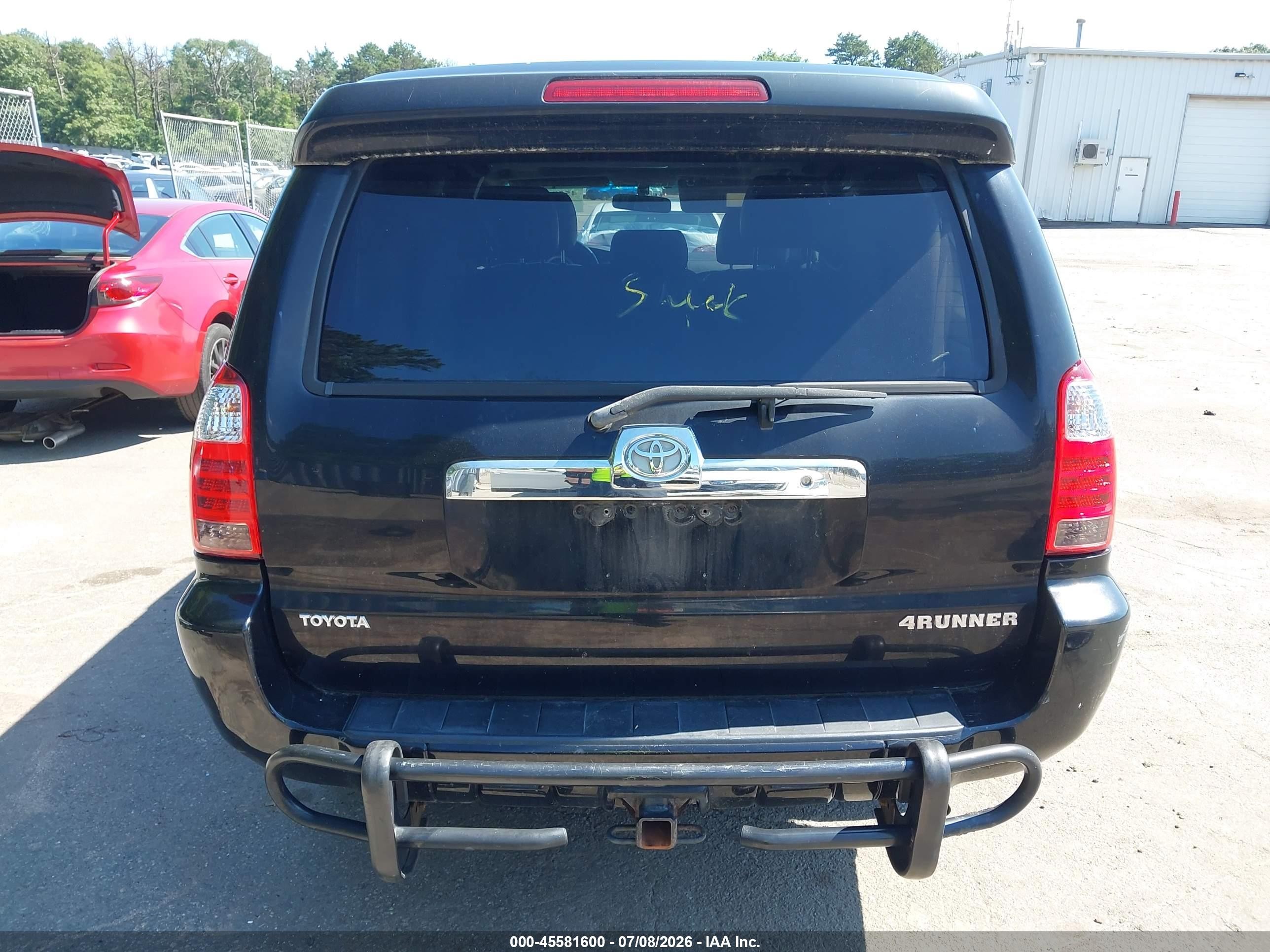 2006 Toyota 4runner Sr5 V6 Black vin: JTEBU14R460085084