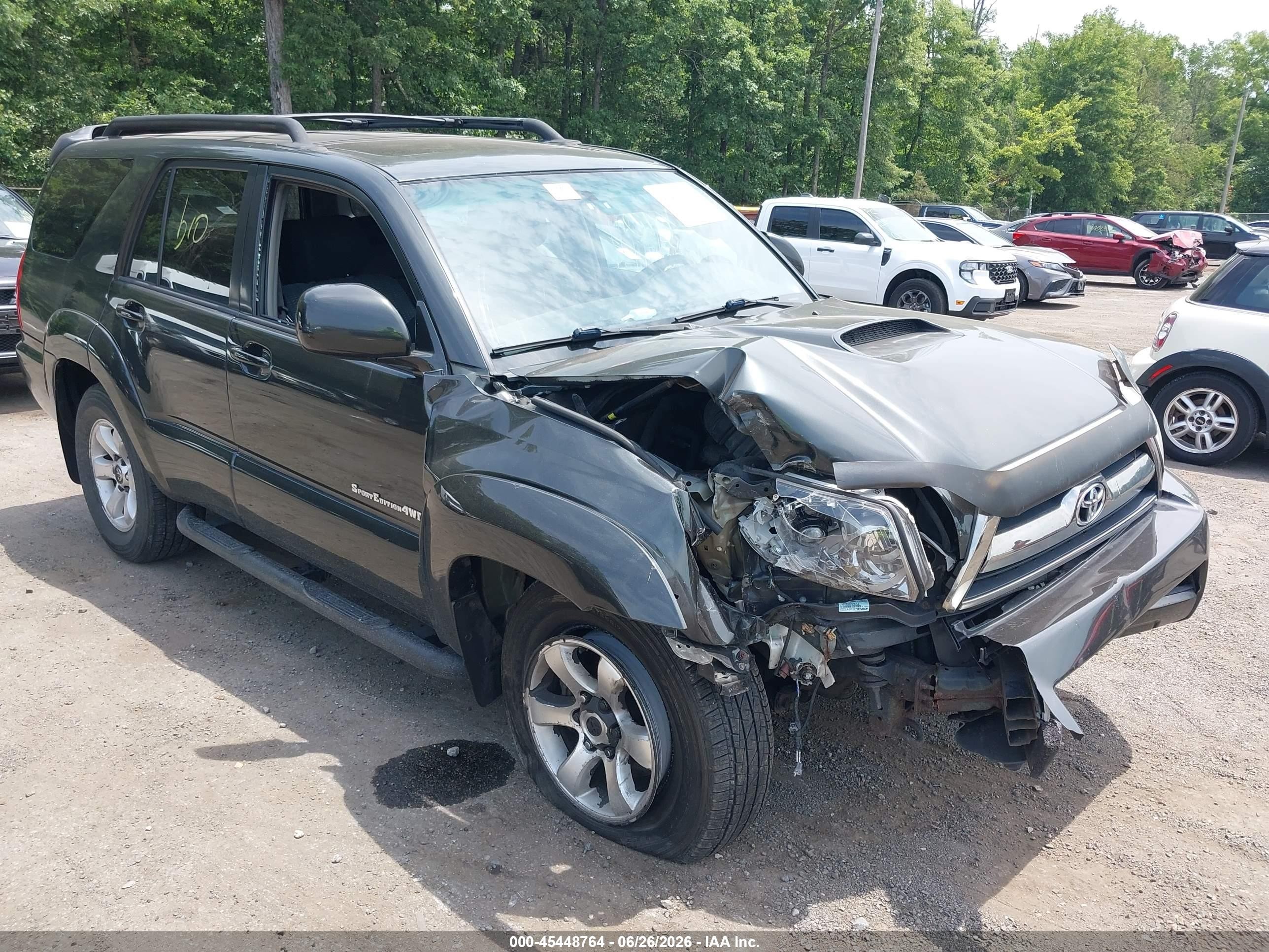 2006 Toyota 4runner Sr5 Sport V6 Gray vin: JTEBU14R460100960