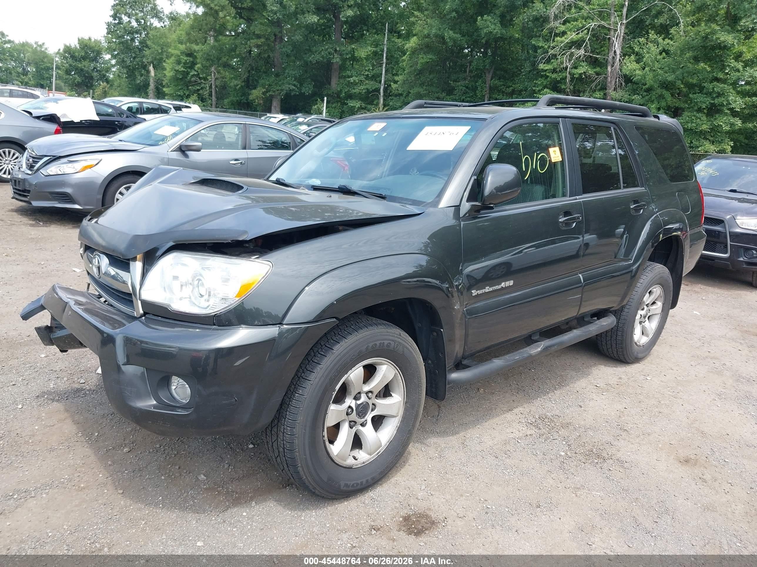 2006 Toyota 4runner Sr5 Sport V6 Gray vin: JTEBU14R460100960