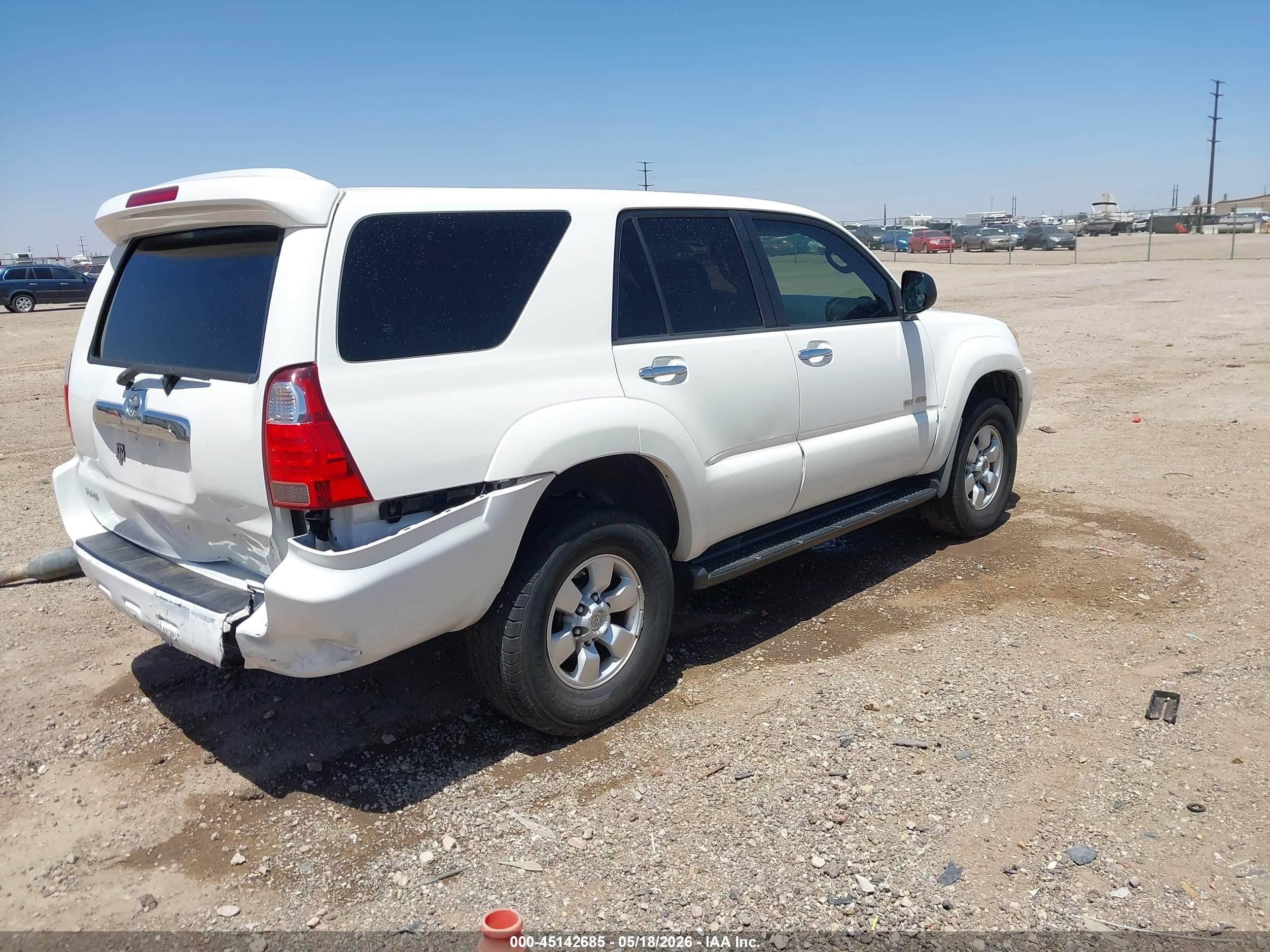 2008 Toyota 4runner Sr5 V6 White vin: JTEBU14R480130950
