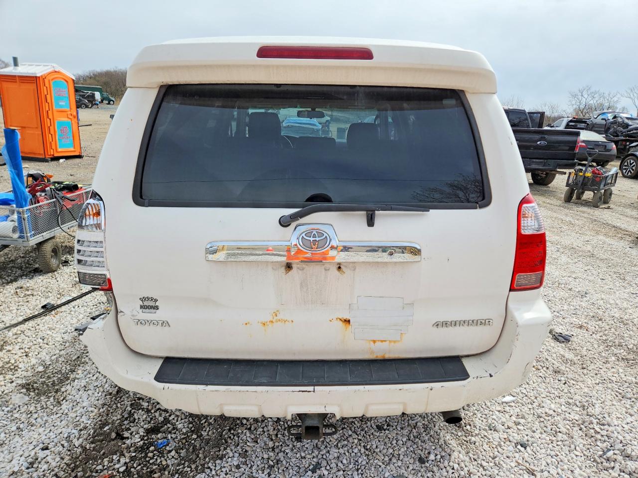 2008 Toyota 4runner Sr5 White vin: JTEBU14R48K015348