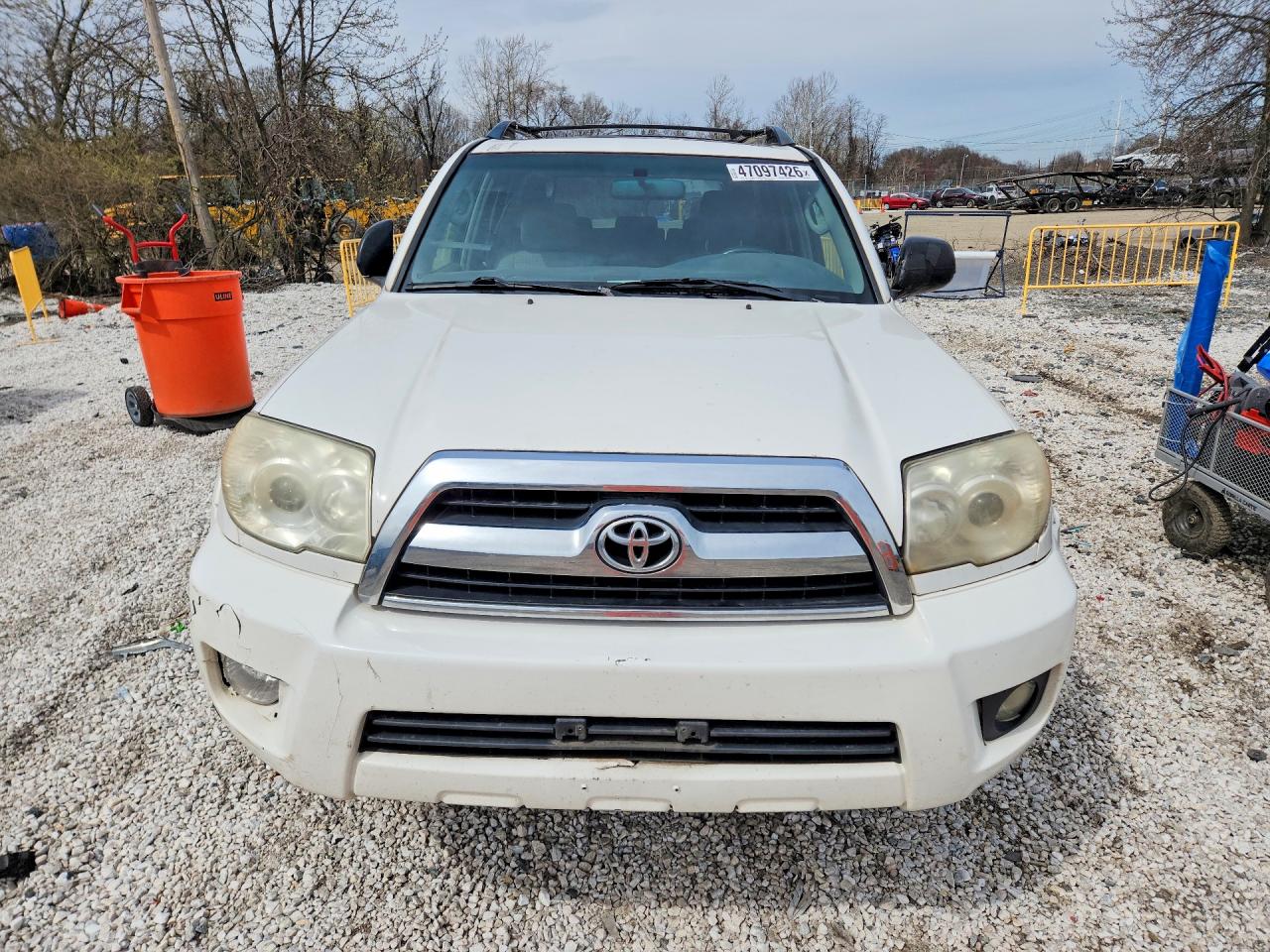 2008 Toyota 4runner Sr5 White vin: JTEBU14R48K015348