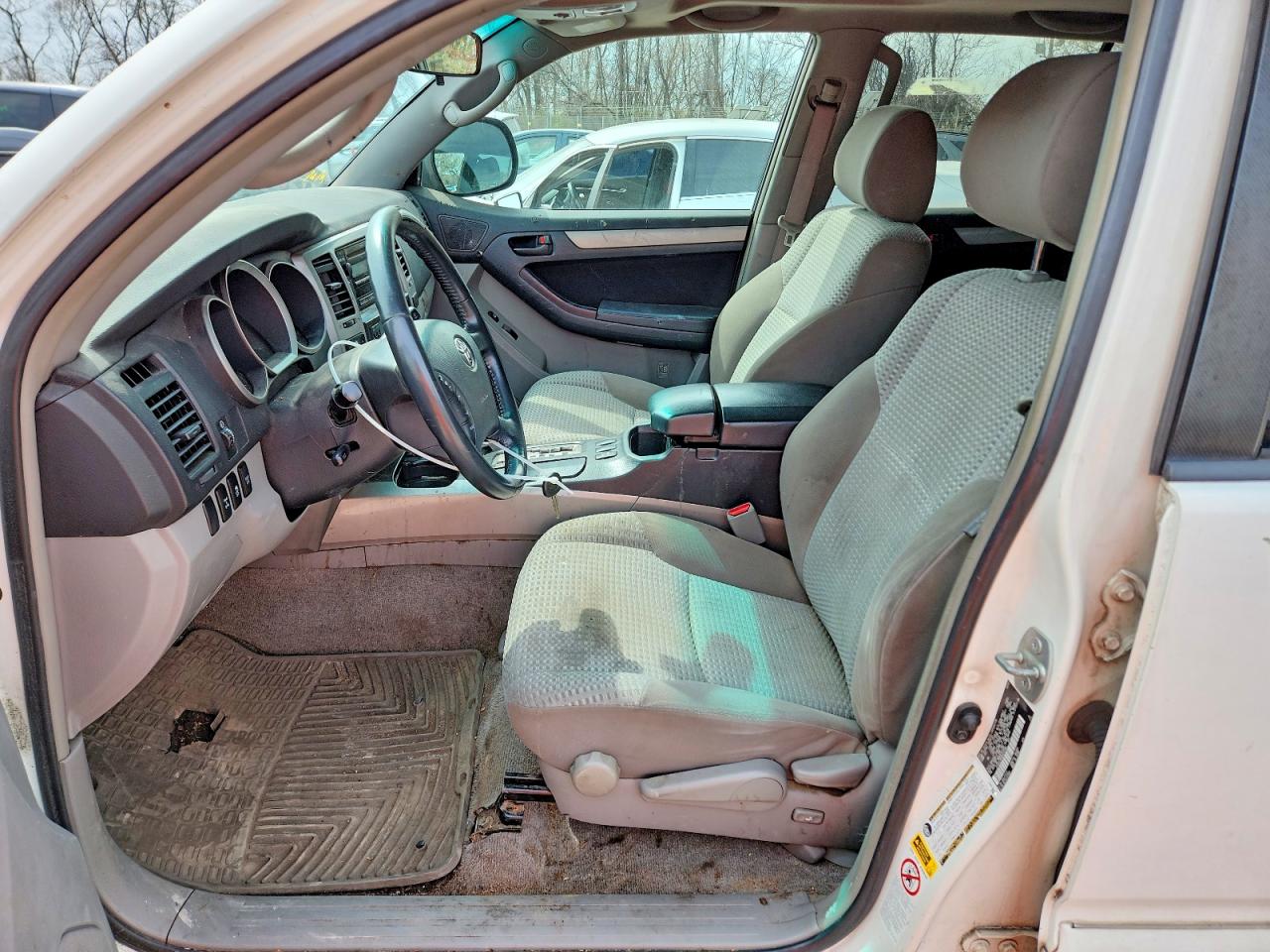 2008 Toyota 4runner Sr5 White vin: JTEBU14R48K015348