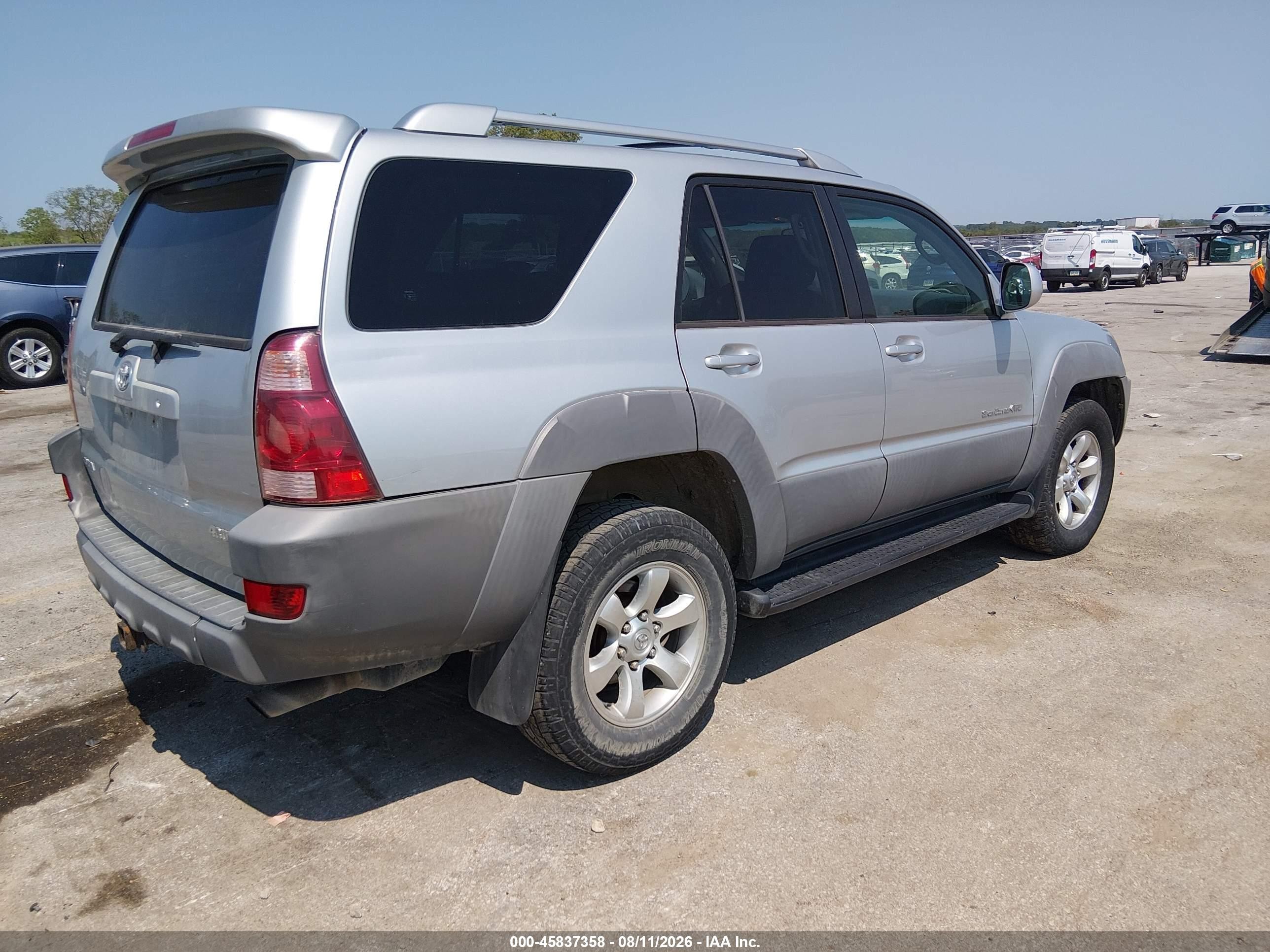 2003 Toyota 4runner Sr5 Sport V6 Gray vin: JTEBU14R530005819