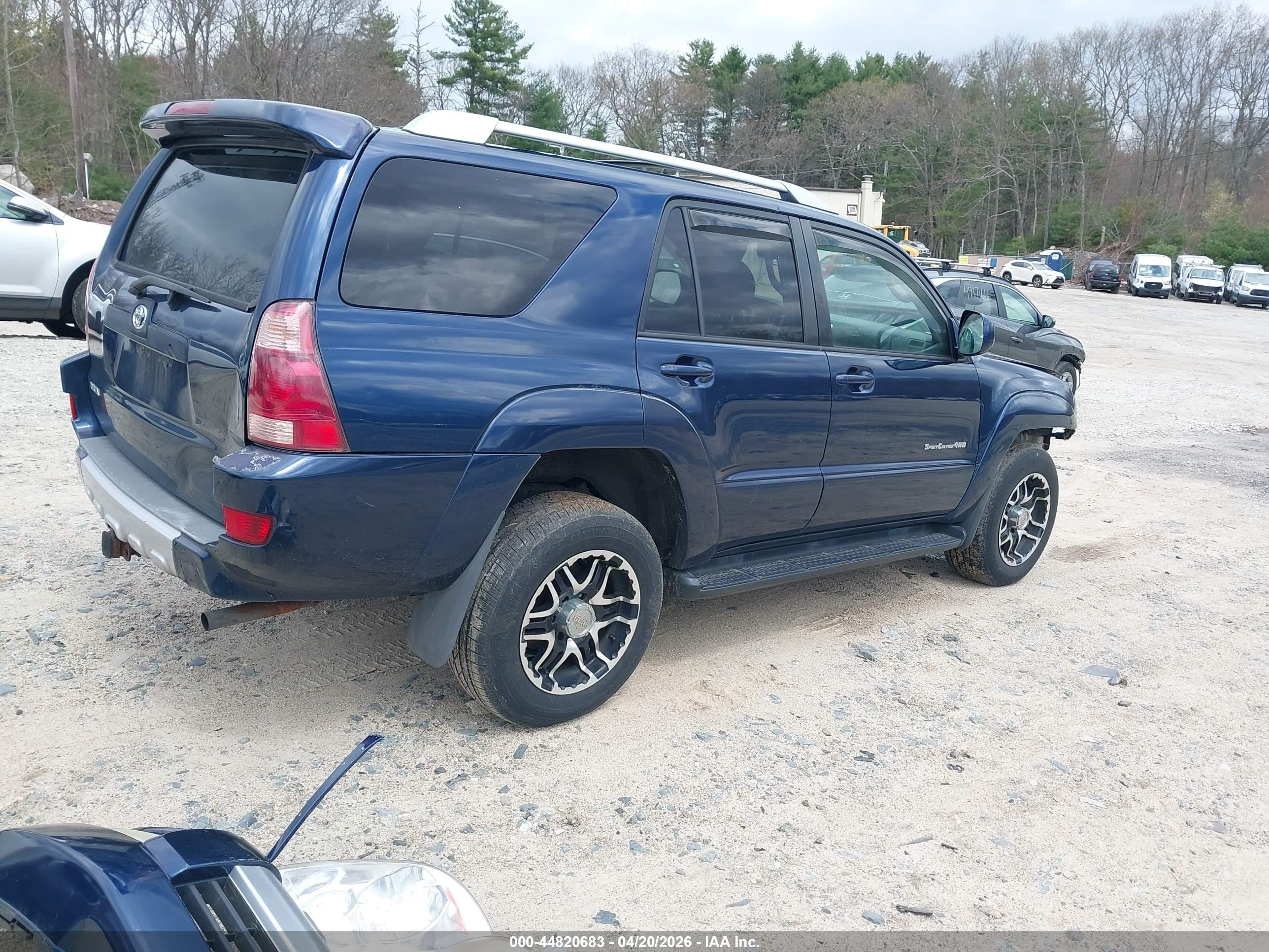 2003 Toyota 4runner Sr5 Sport V6 Blue vin: JTEBU14R538008205