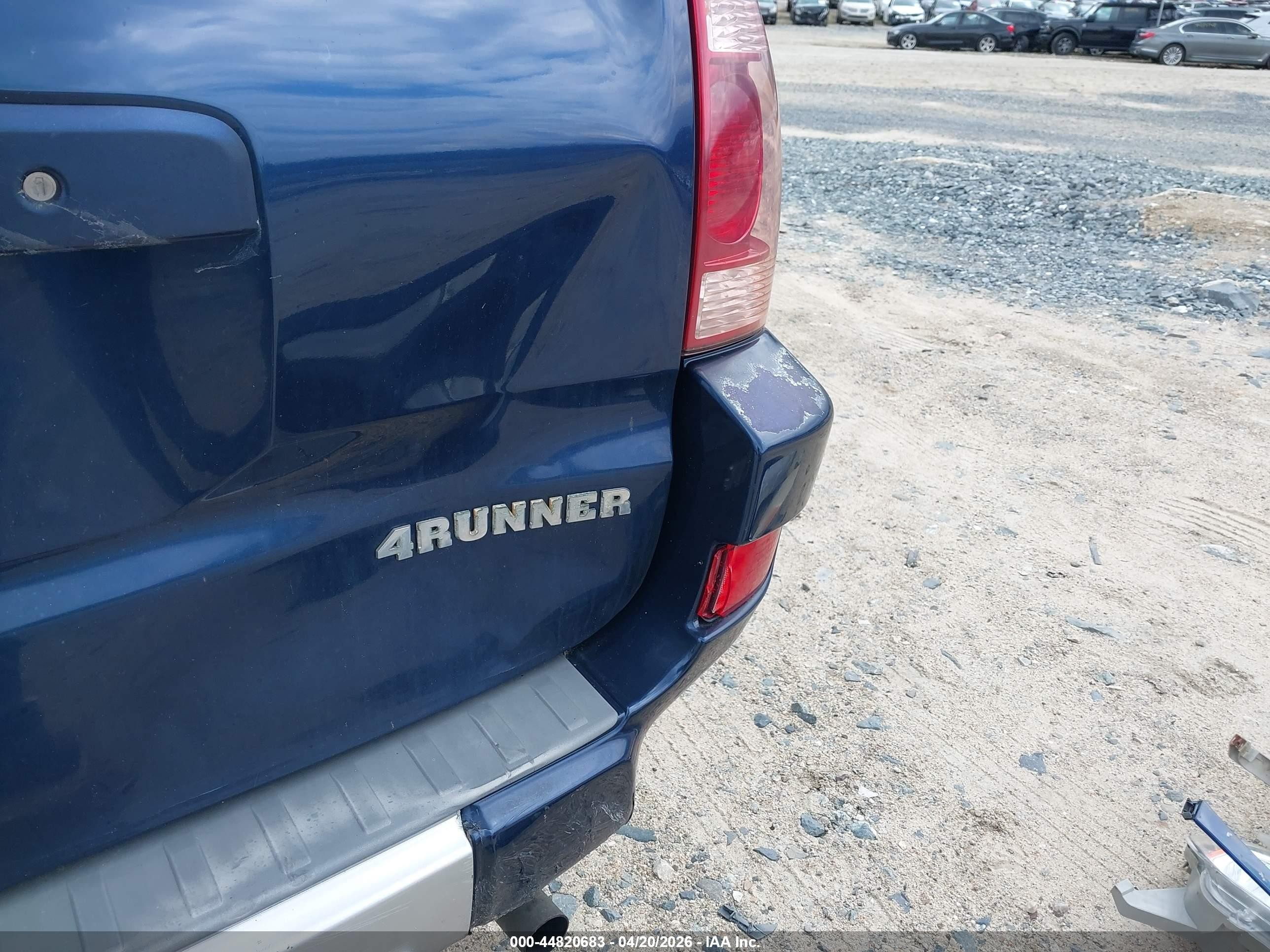 2003 Toyota 4runner Sr5 Sport V6 Blue vin: JTEBU14R538008205