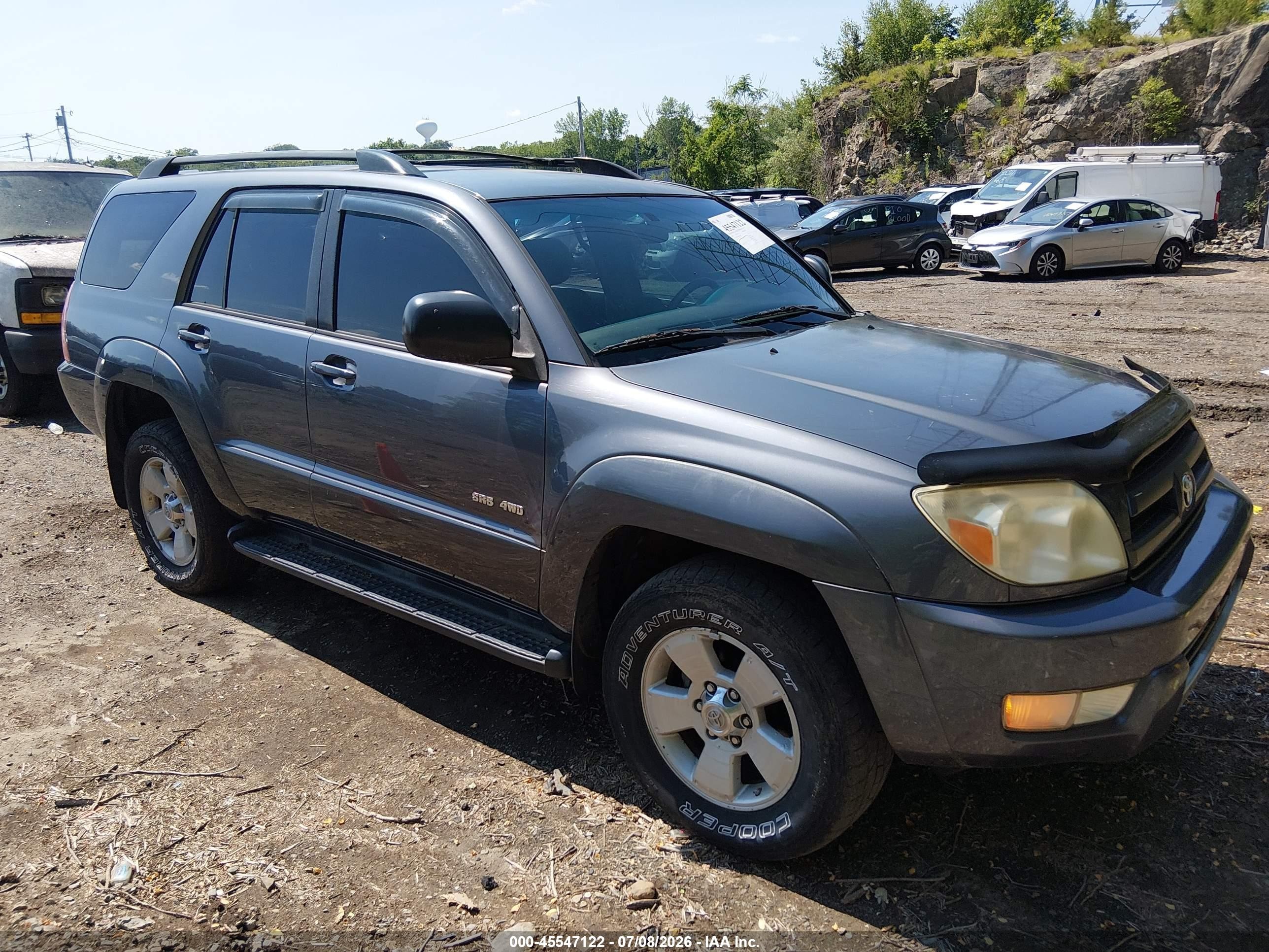 2004 Toyota 4runner Sr5 V6 Gray vin: JTEBU14R540046520