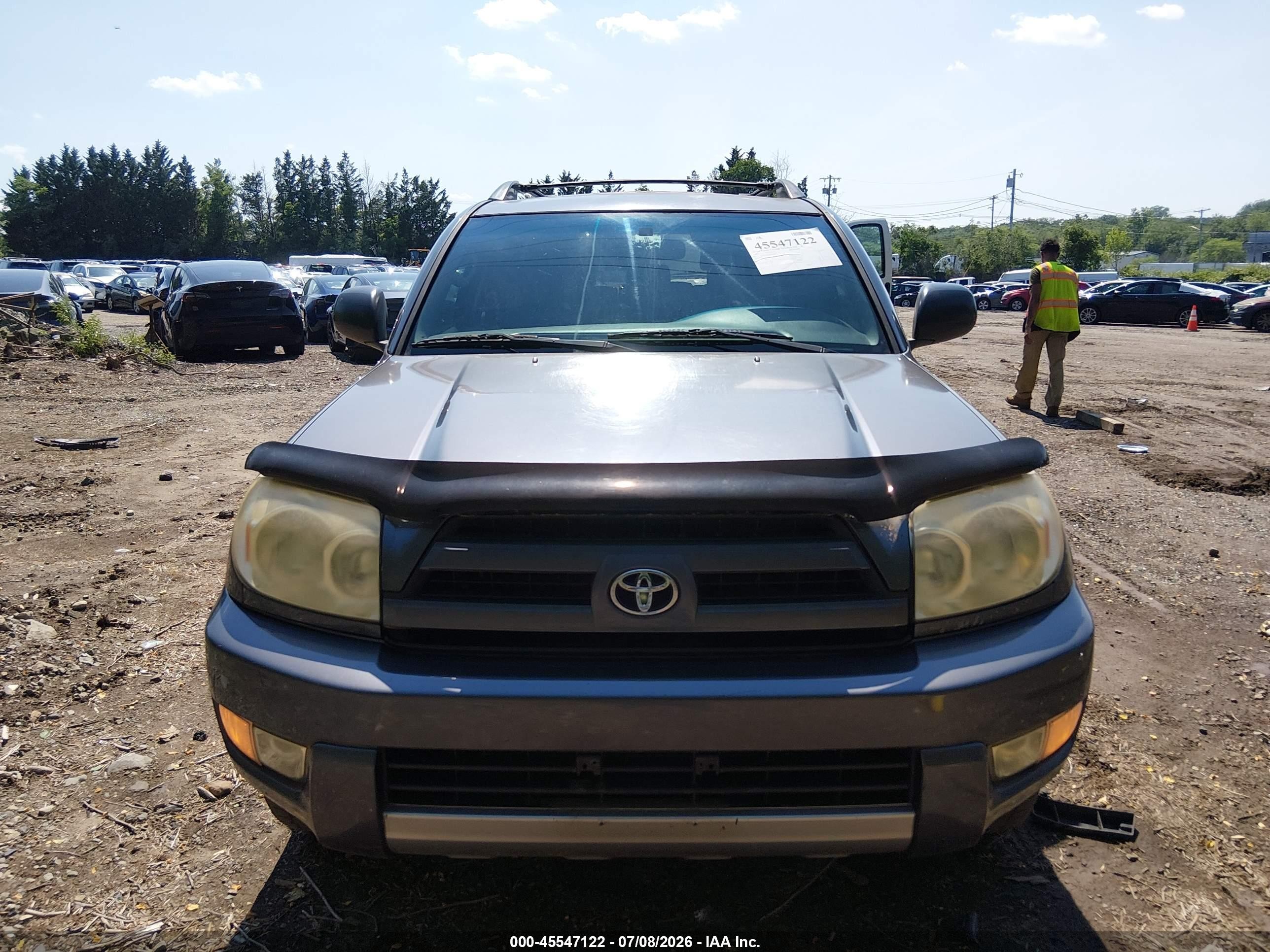 2004 Toyota 4runner Sr5 V6 Gray vin: JTEBU14R540046520