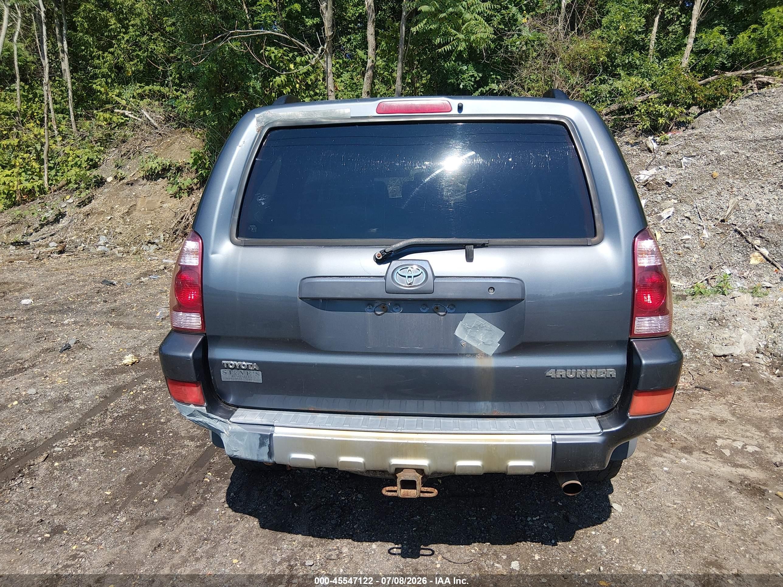 2004 Toyota 4runner Sr5 V6 Gray vin: JTEBU14R540046520