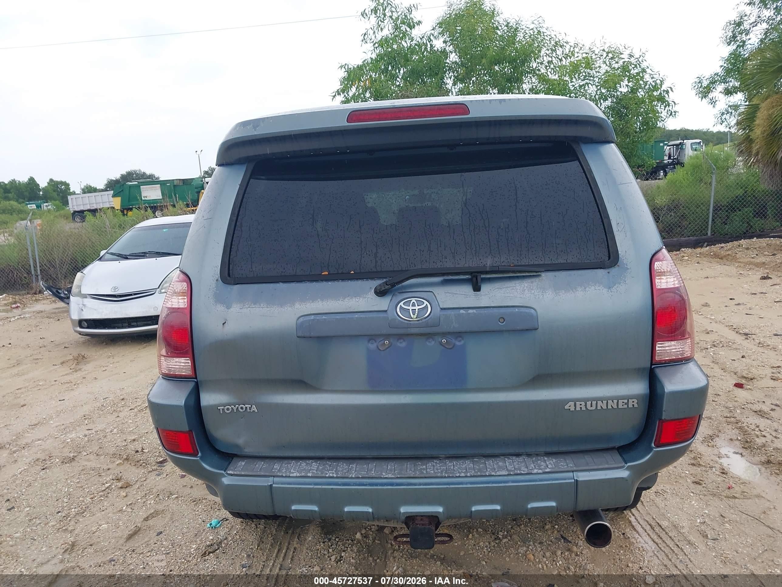 2005 Toyota 4runner Sr5 V6 Green vin: JTEBU14R550062007