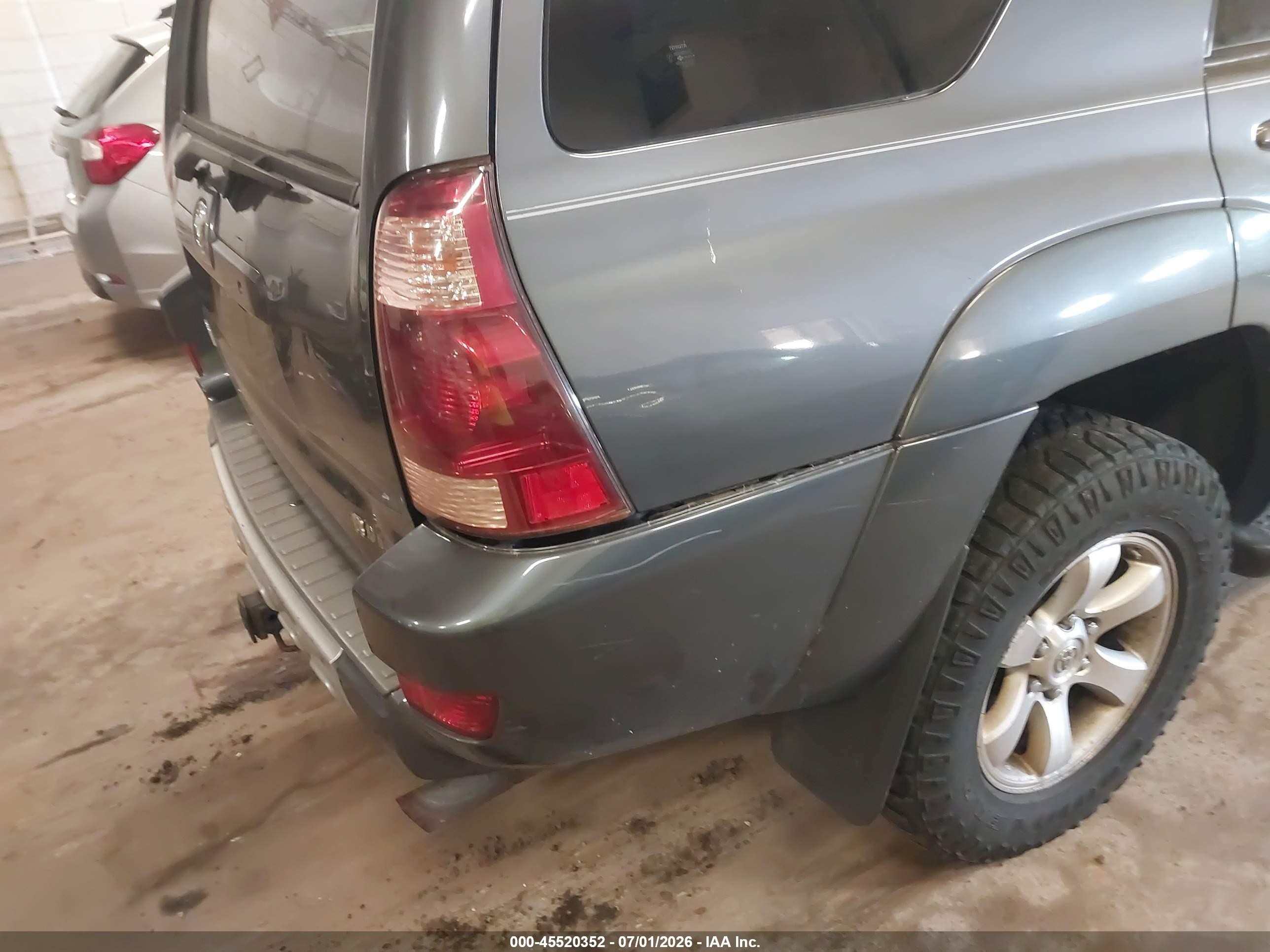 2005 Toyota 4runner Sr5 Sport V6 Gray vin: JTEBU14R558041353