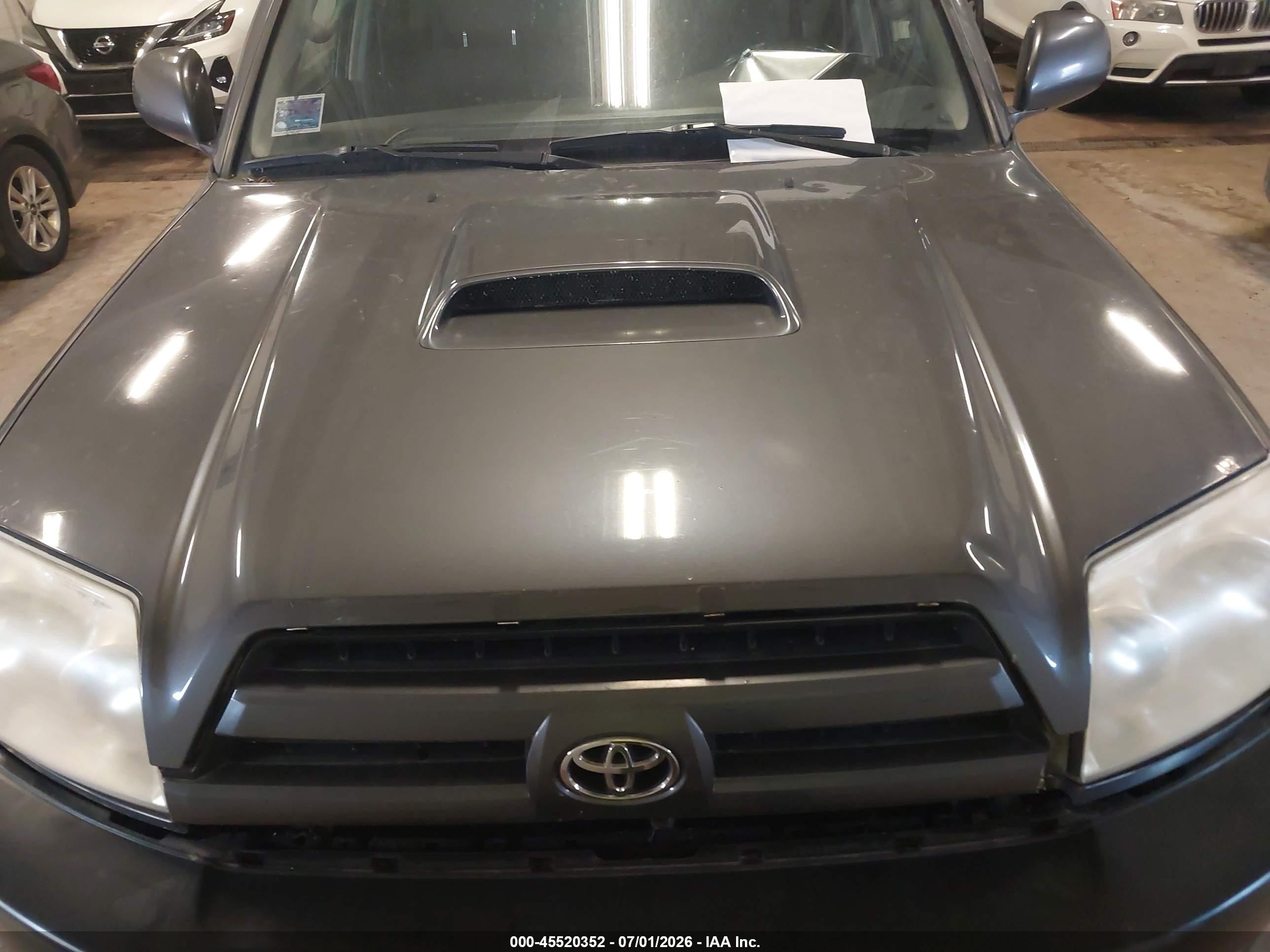 2005 Toyota 4runner Sr5 Sport V6 Gray vin: JTEBU14R558041353