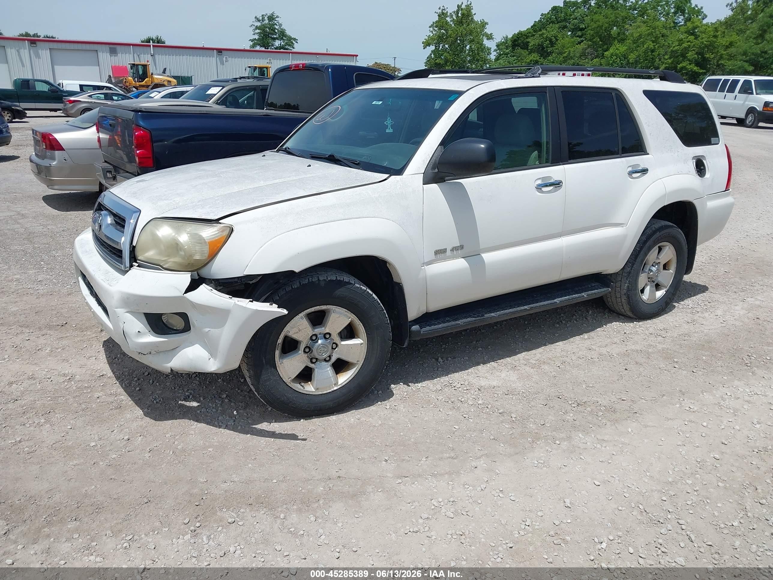 2006 Toyota 4runner Sr5 White vin: JTEBU14R560087099