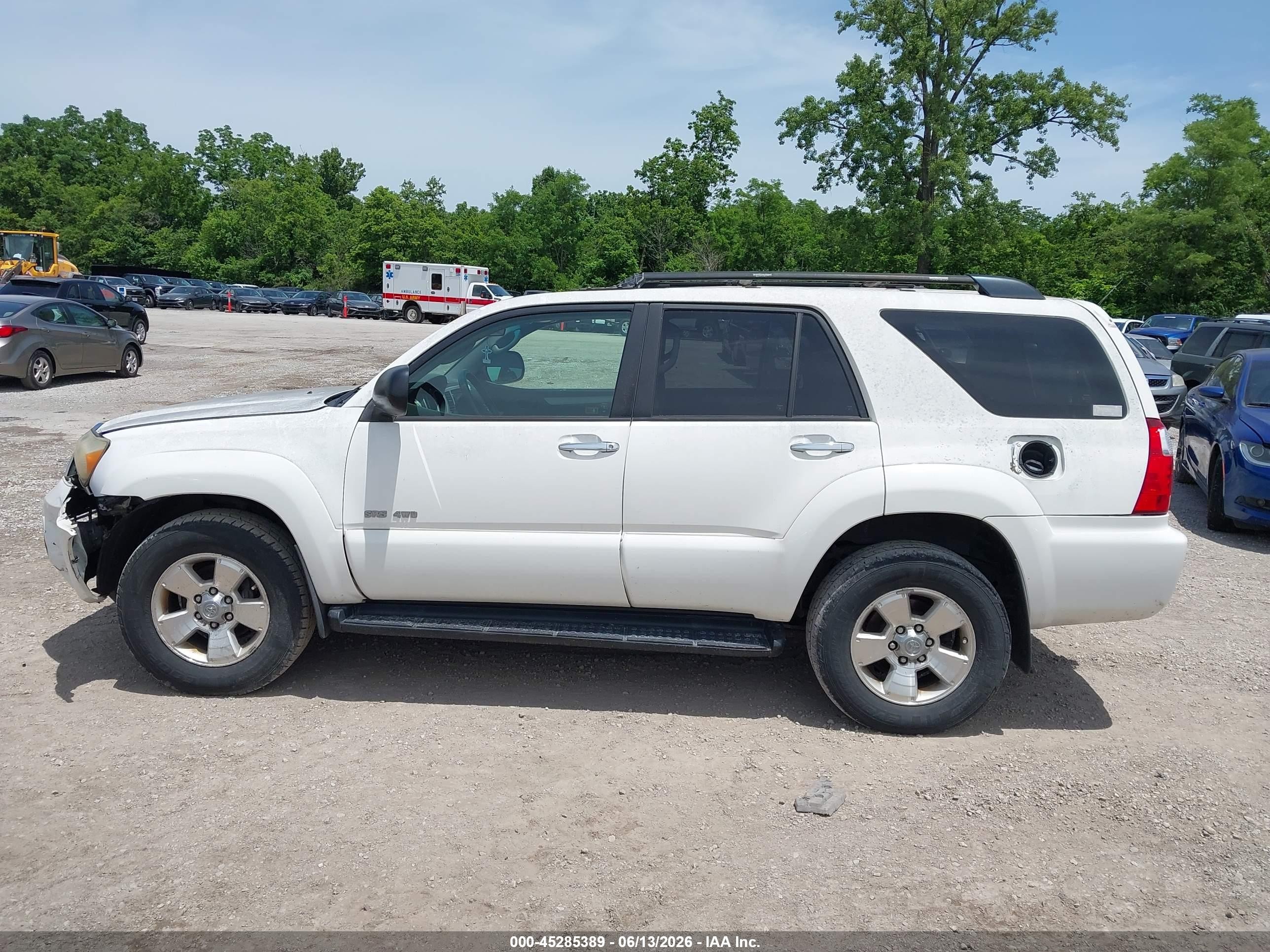 2006 Toyota 4runner Sr5 White vin: JTEBU14R560087099