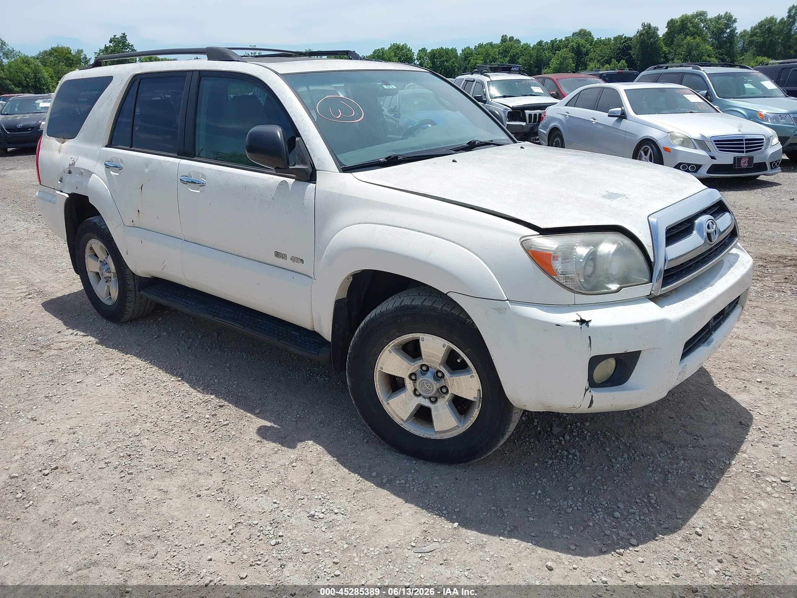 2006 Toyota 4runner Sr5 White vin: JTEBU14R560087099
