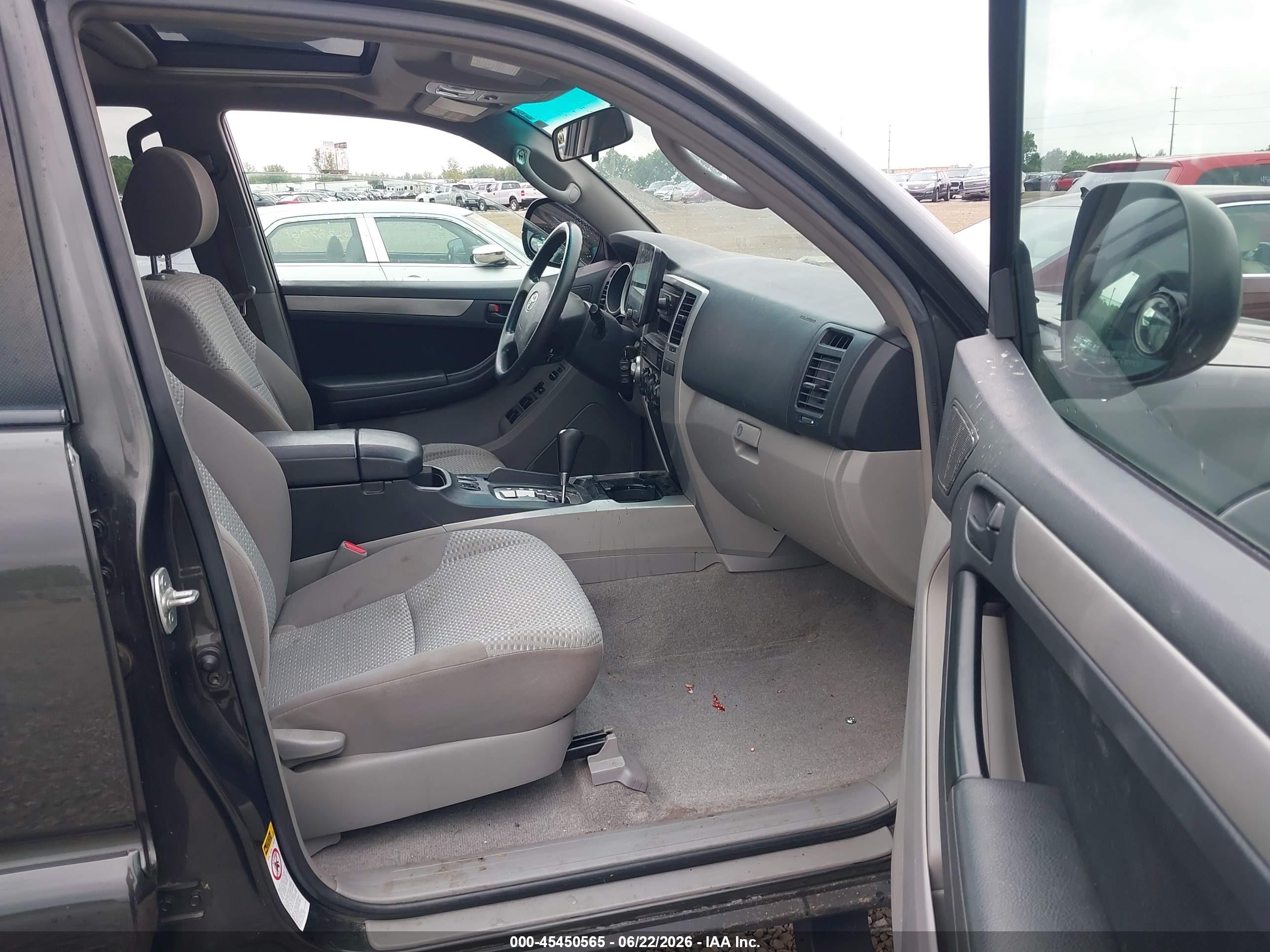 2006 Toyota 4runner Sr5 V6 Gray vin: JTEBU14R560101597