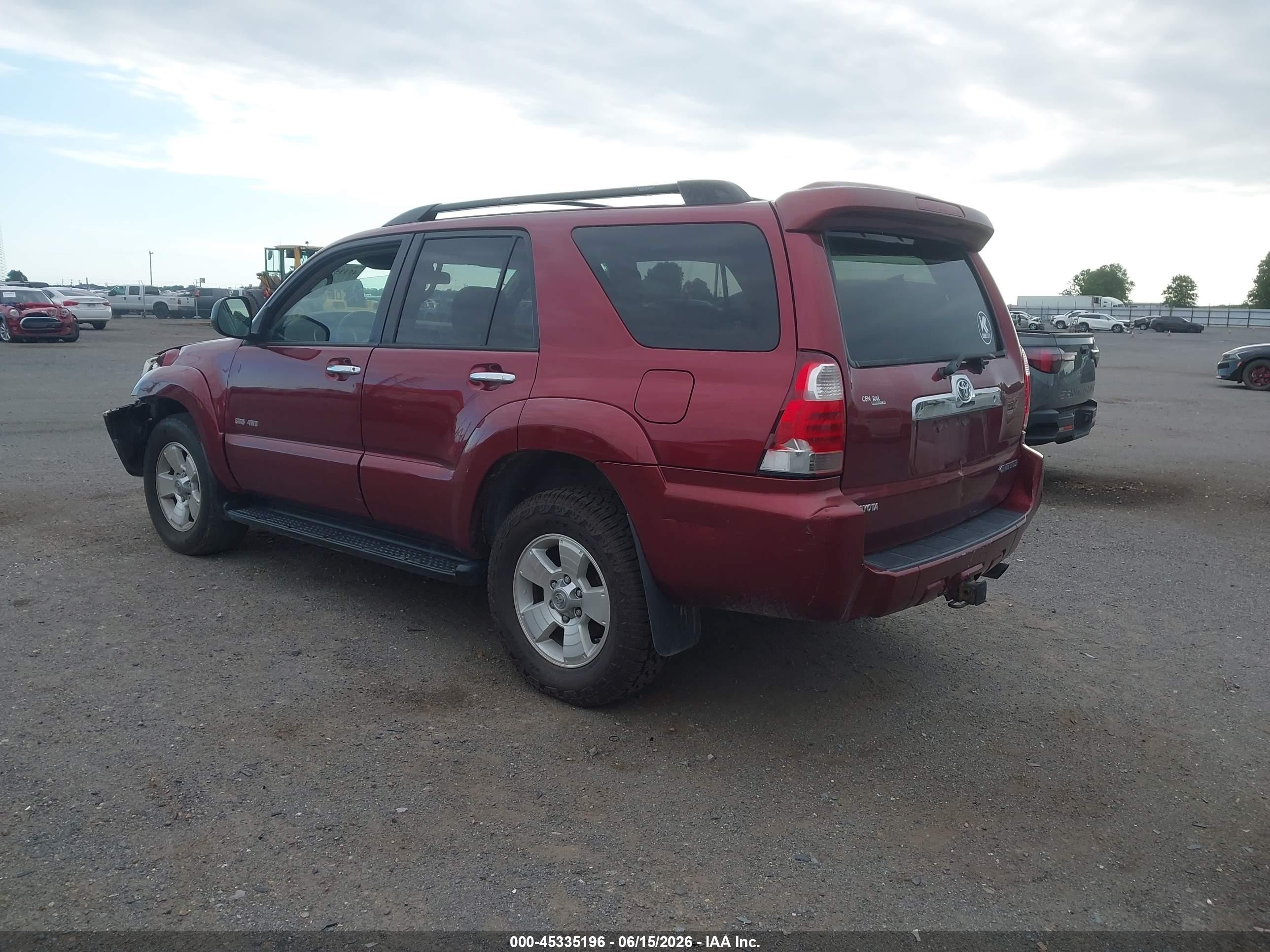 2006 Toyota 4runner Sr5 Burgundy vin: JTEBU14R568069672