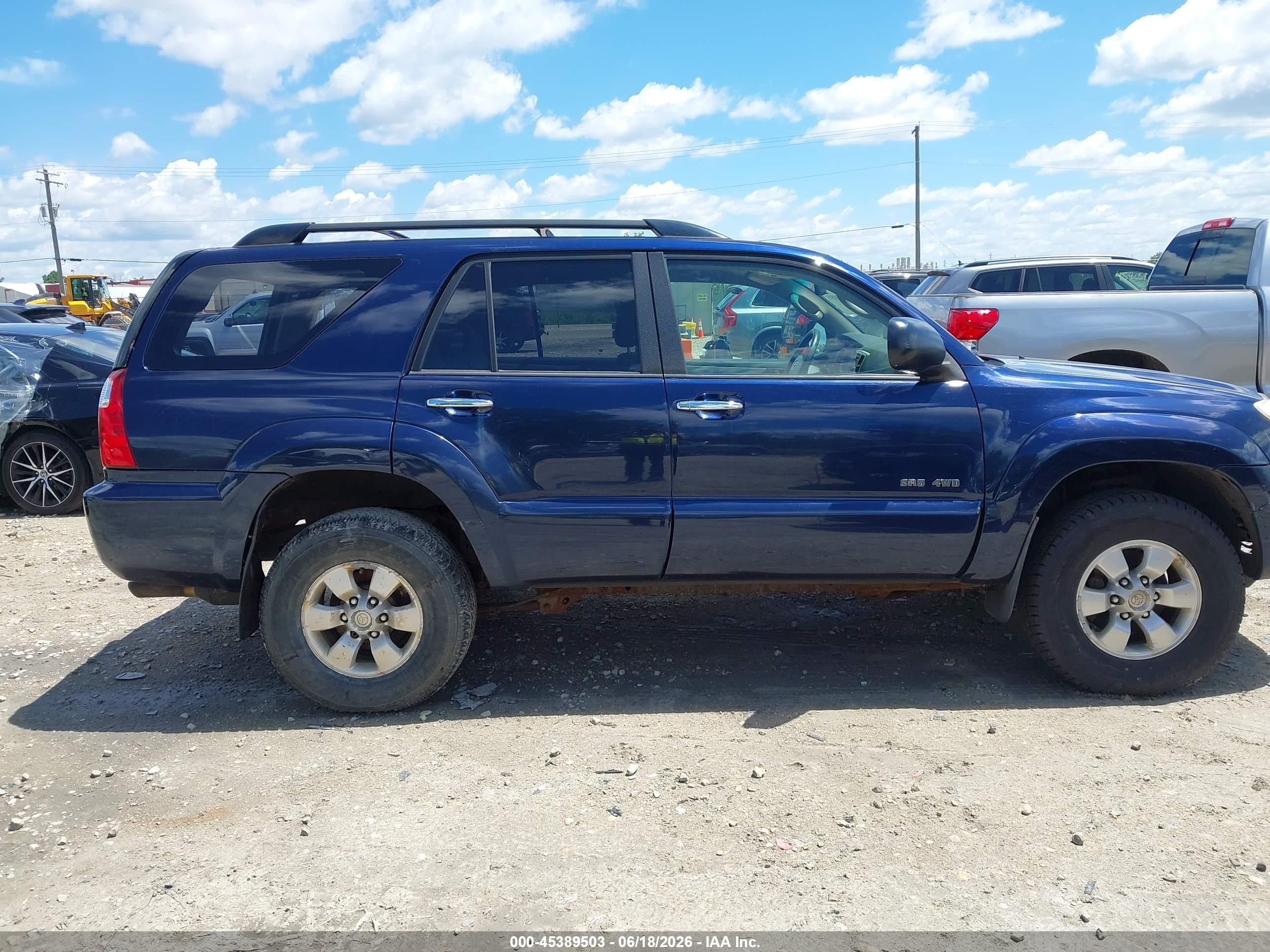 2007 Toyota 4runner Sr5 Dark Blue vin: JTEBU14R570120801