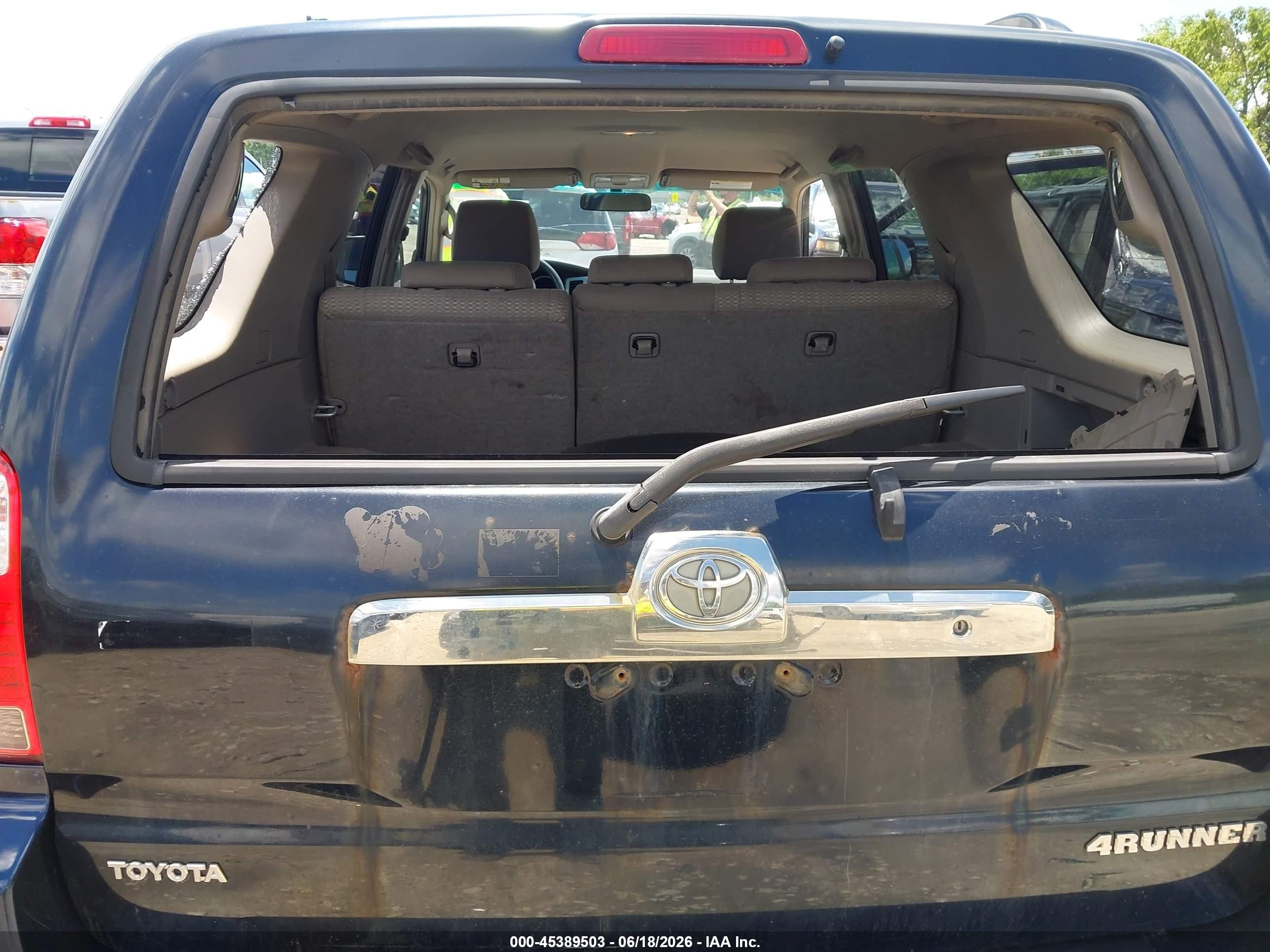 2007 Toyota 4runner Sr5 Dark Blue vin: JTEBU14R570120801