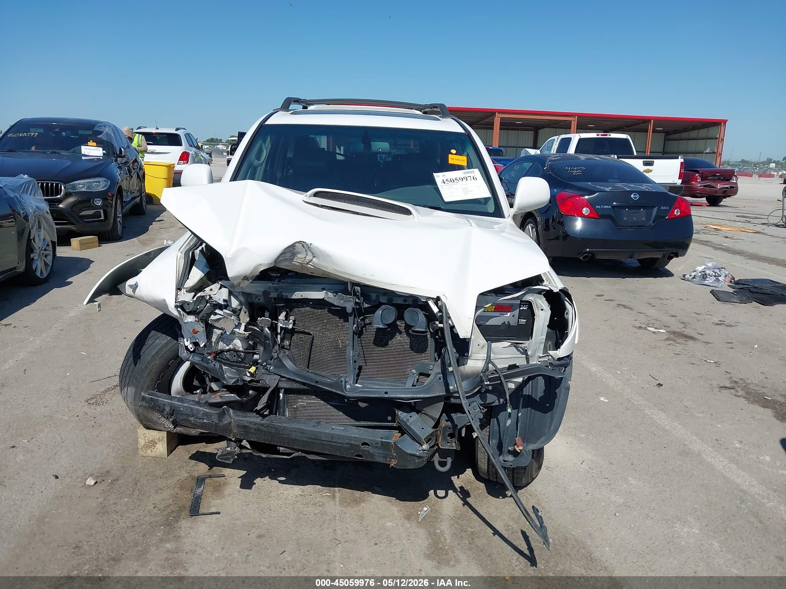 2008 Toyota 4runner Sport V6 White vin: JTEBU14R58K007596