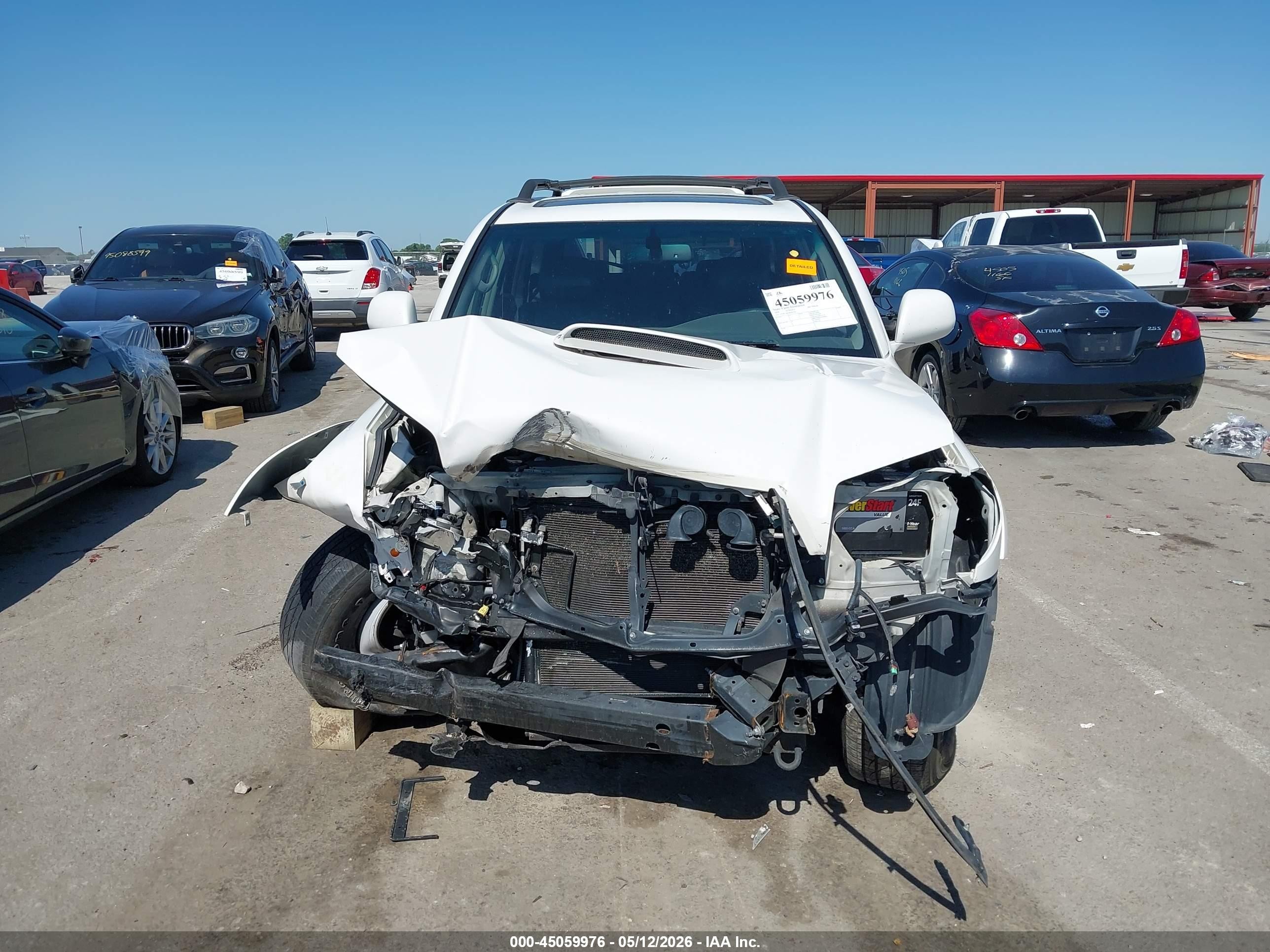 2008 Toyota 4runner Sport V6 White vin: JTEBU14R58K007596