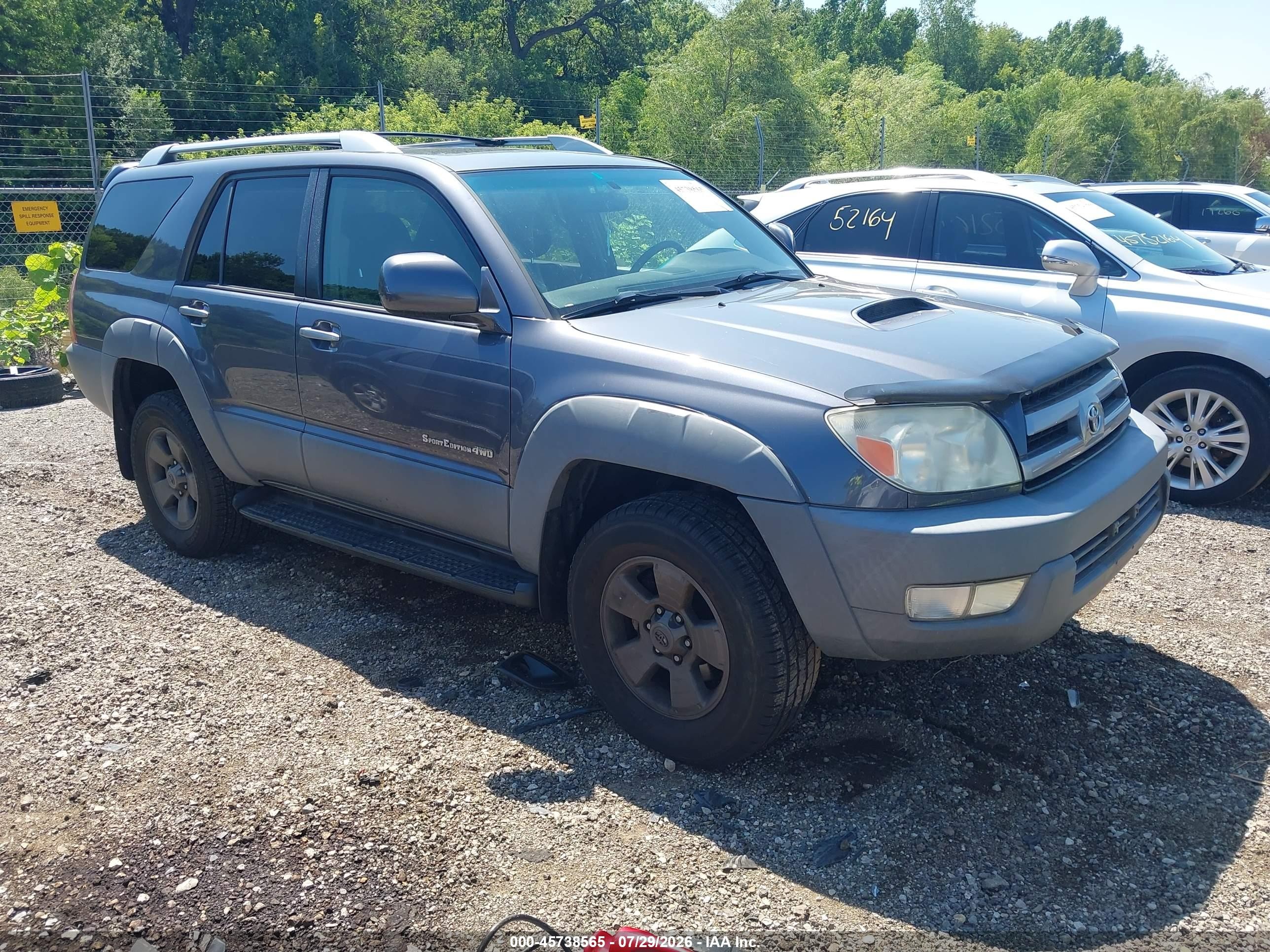 2003 Toyota 4runner Sr5 Sport V6 Blue vin: JTEBU14R630013329