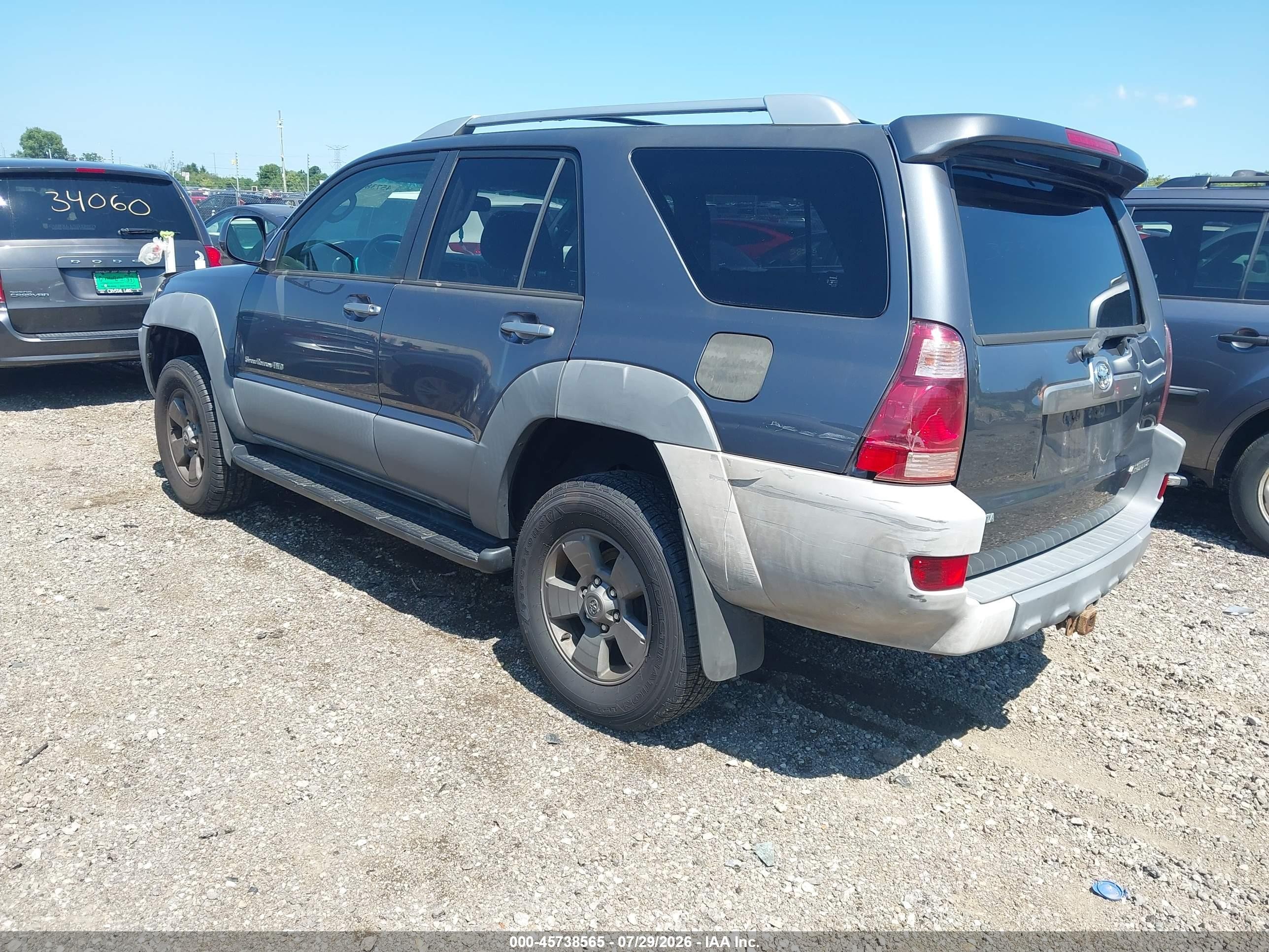 2003 Toyota 4runner Sr5 Sport V6 Blue vin: JTEBU14R630013329