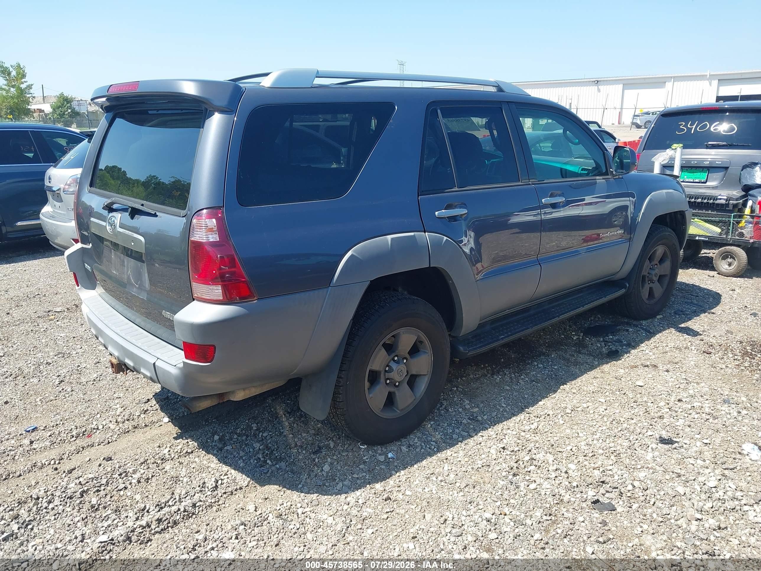 2003 Toyota 4runner Sr5 Sport V6 Blue vin: JTEBU14R630013329