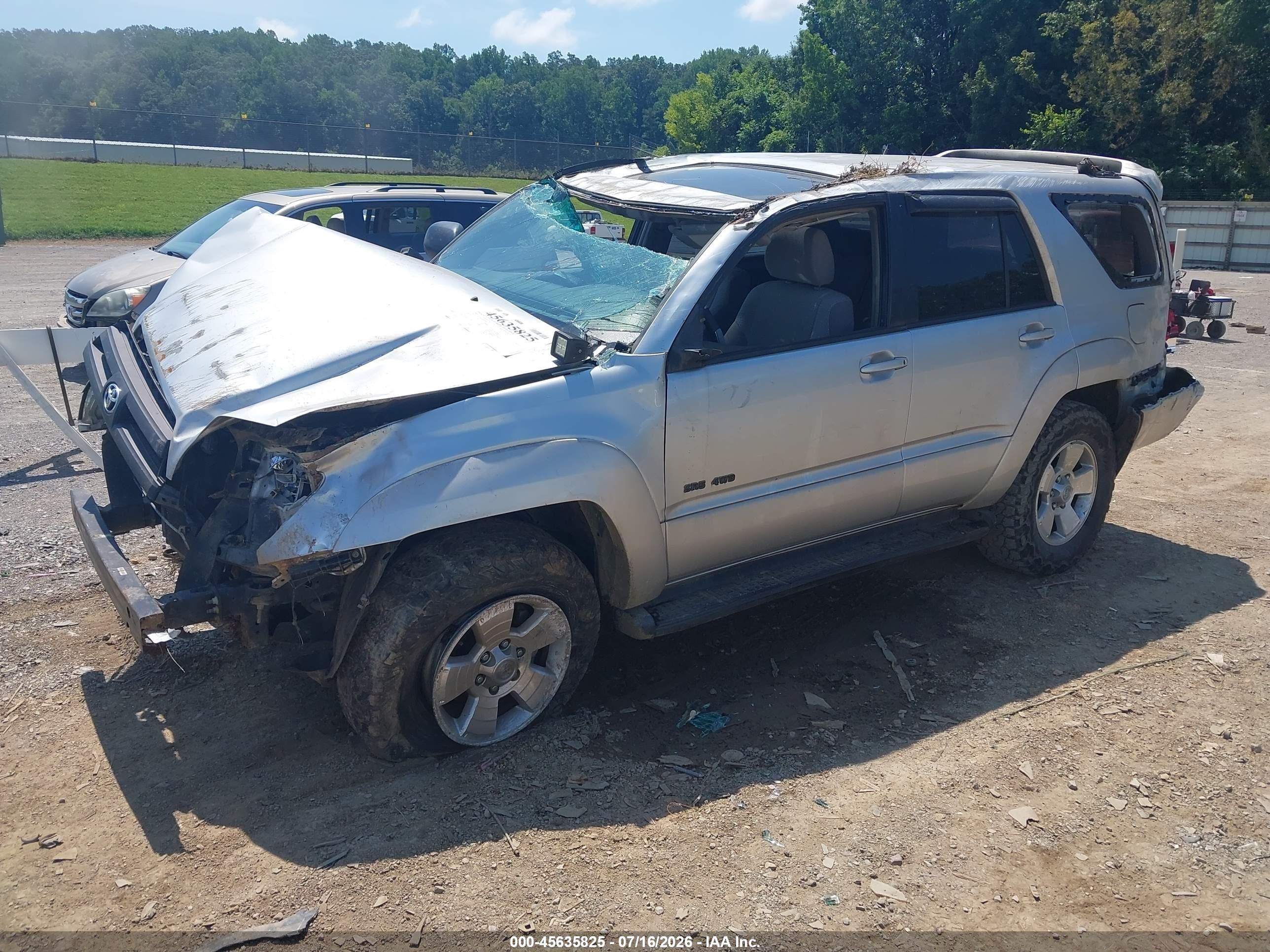 2005 Toyota 4runner Sr5 V6 Серебряный vin: JTEBU14R650059469
