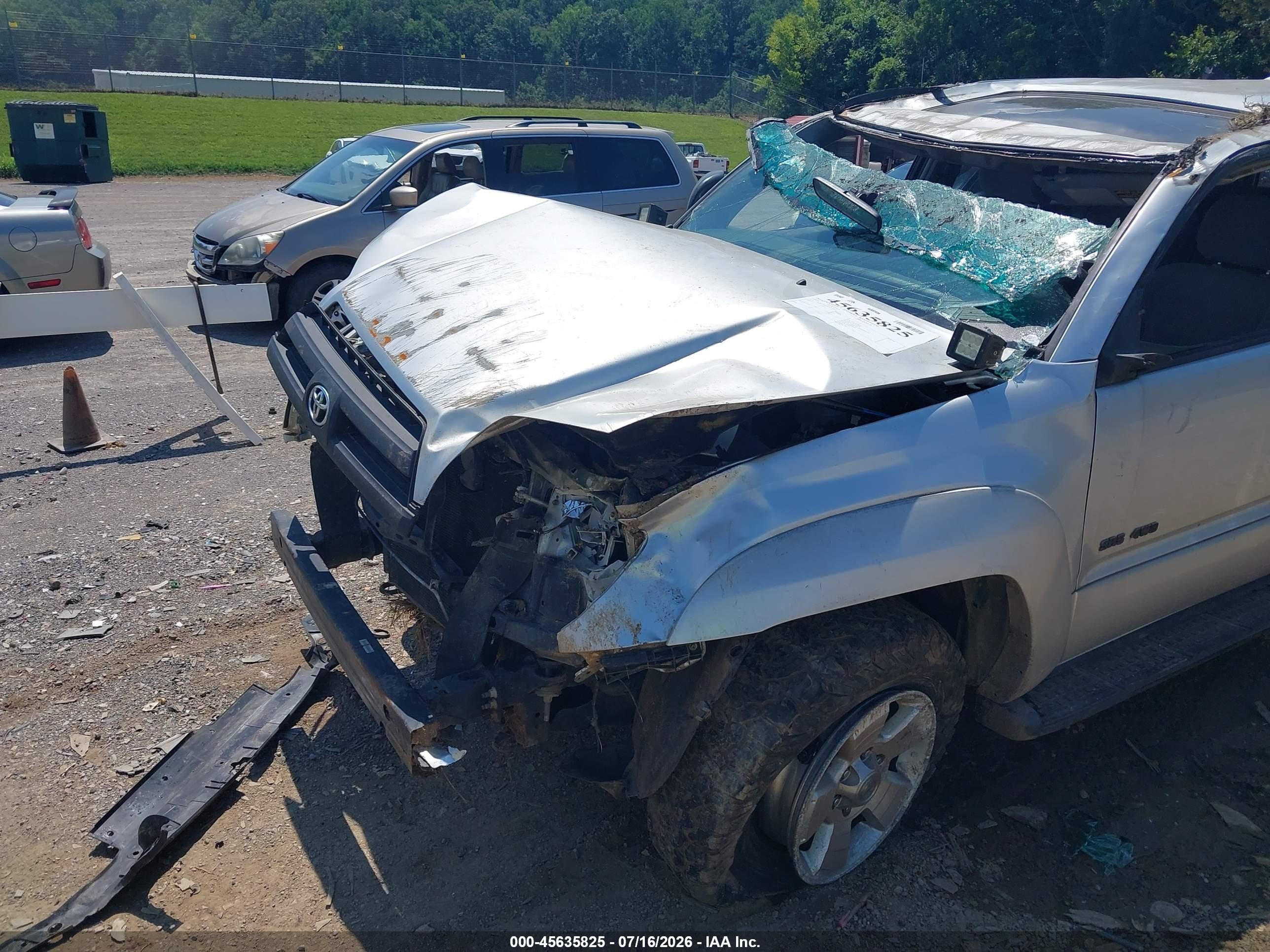 2005 Toyota 4runner Sr5 V6 Серебряный vin: JTEBU14R650059469