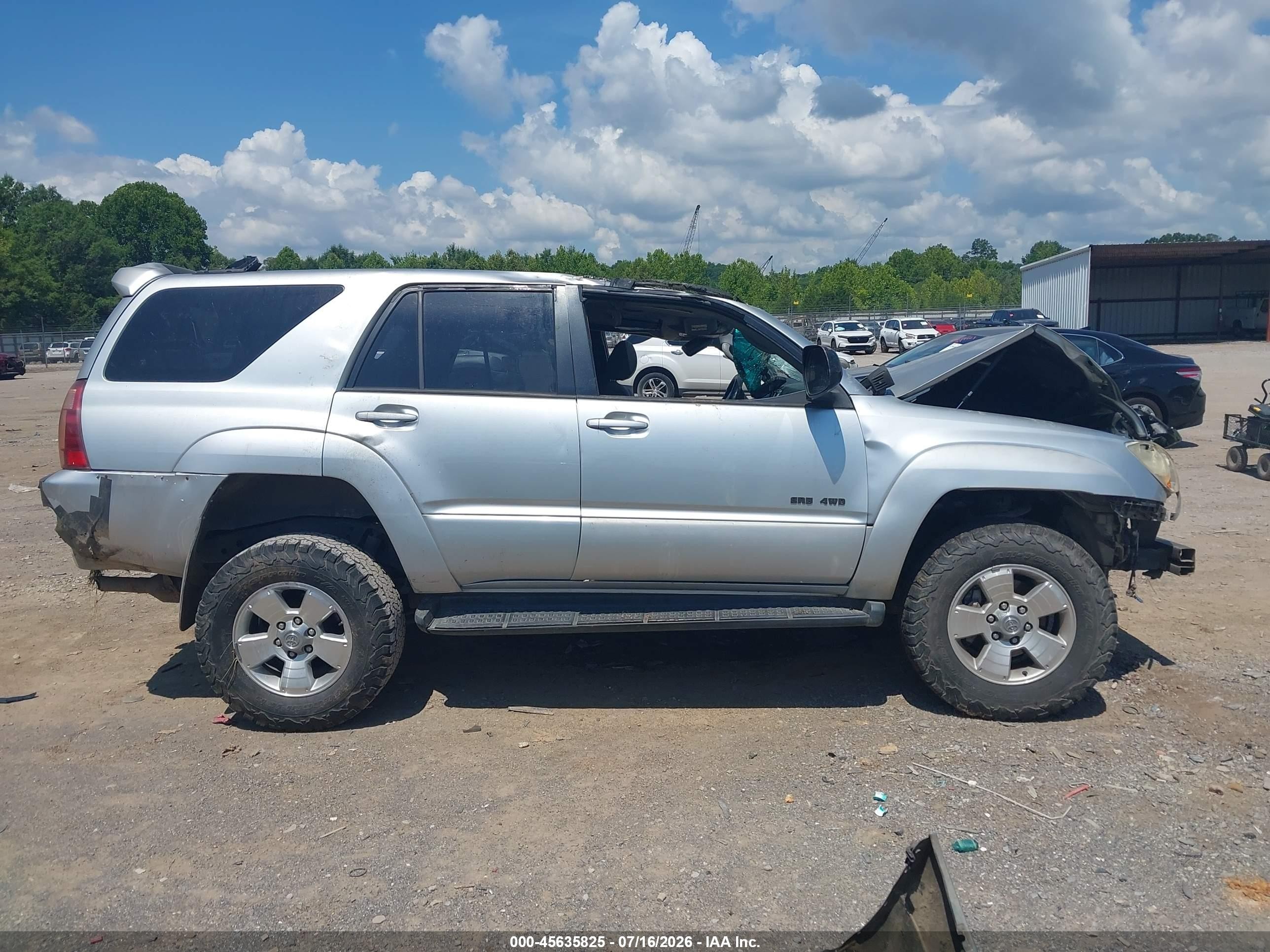 2005 Toyota 4runner Sr5 V6 Серебряный vin: JTEBU14R650059469