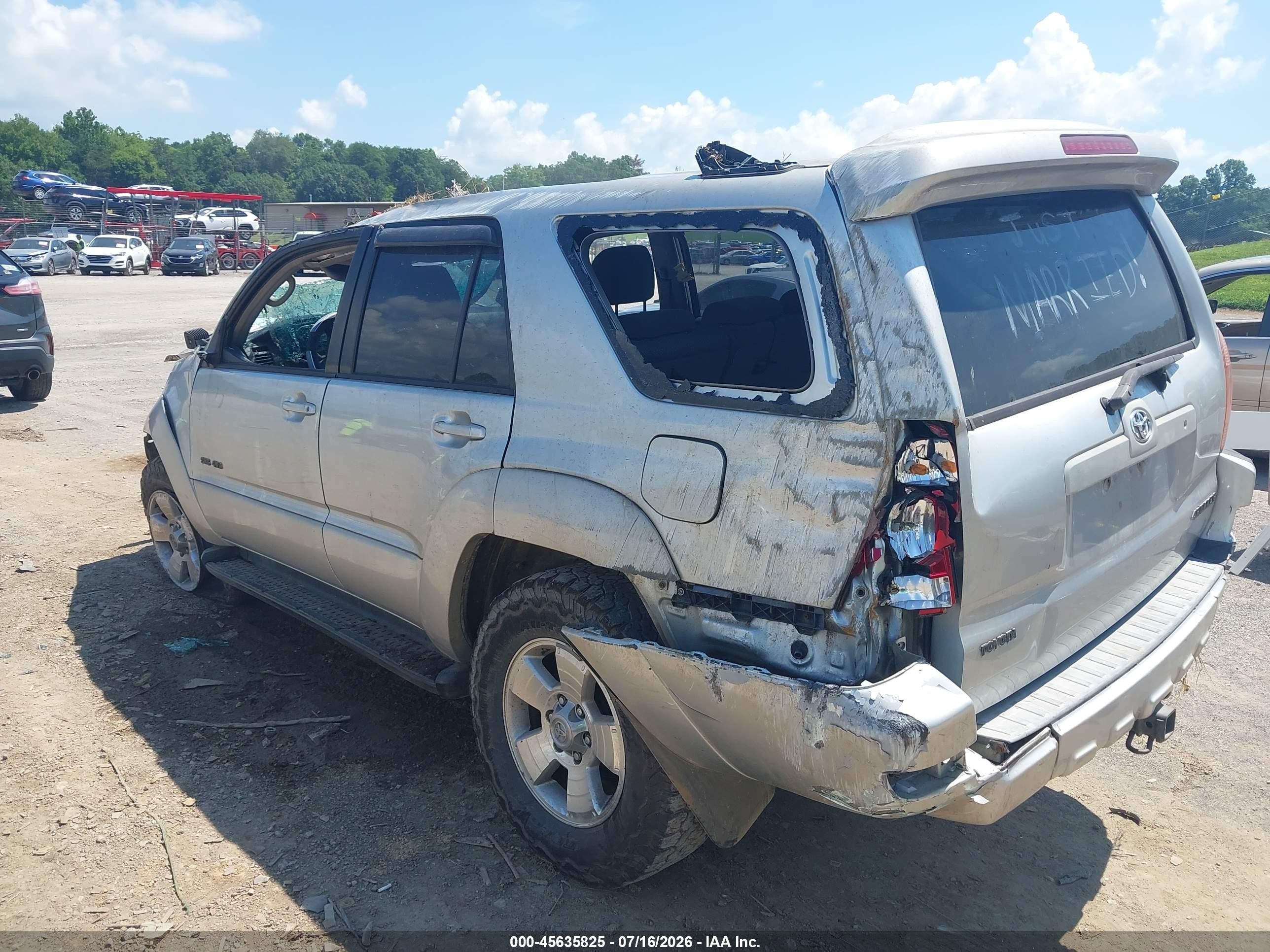 2005 Toyota 4runner Sr5 V6 Серебряный vin: JTEBU14R650059469