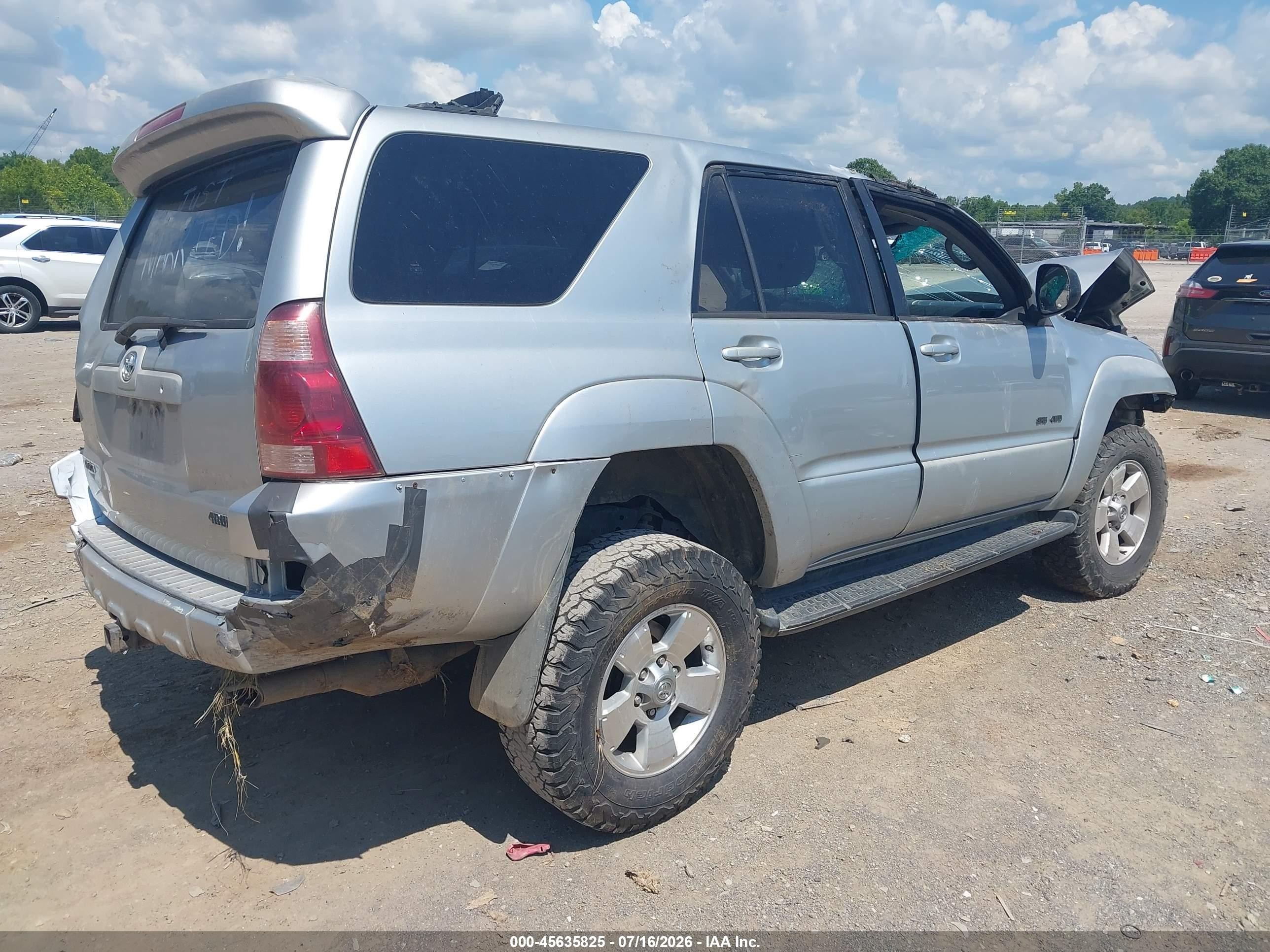 2005 Toyota 4runner Sr5 V6 Серебряный vin: JTEBU14R650059469