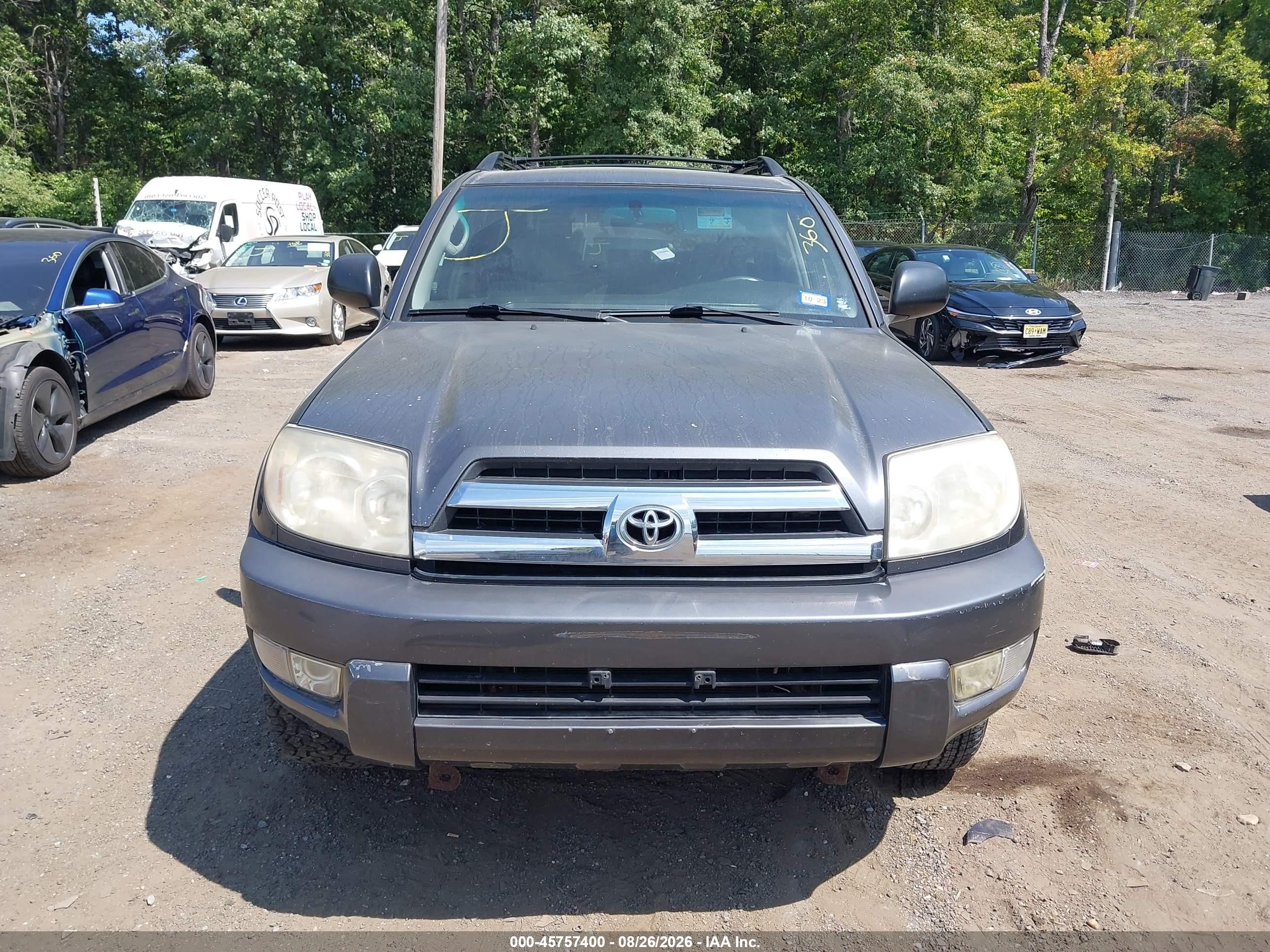 2005 Toyota 4runner Sr5 V6 Gray vin: JTEBU14R658038722