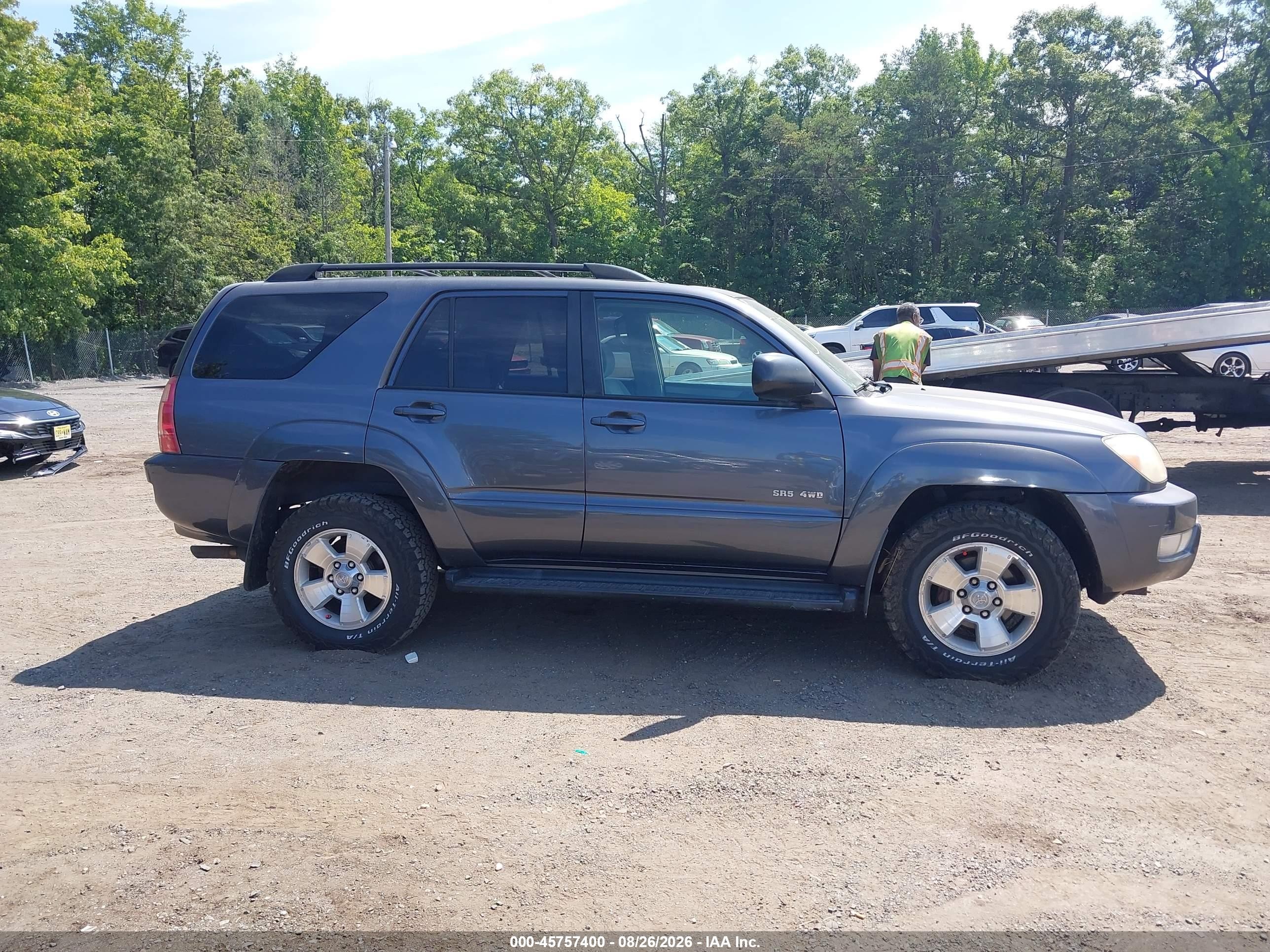 2005 Toyota 4runner Sr5 V6 Gray vin: JTEBU14R658038722