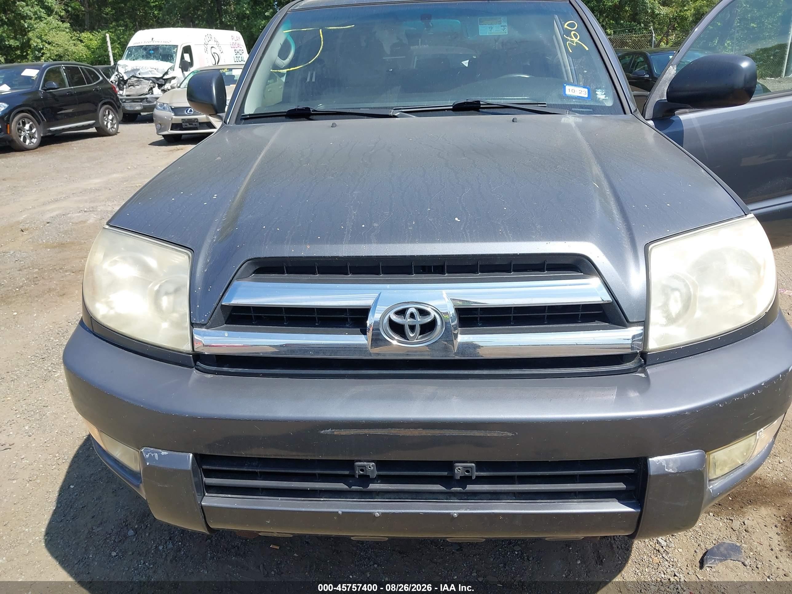 2005 Toyota 4runner Sr5 V6 Gray vin: JTEBU14R658038722
