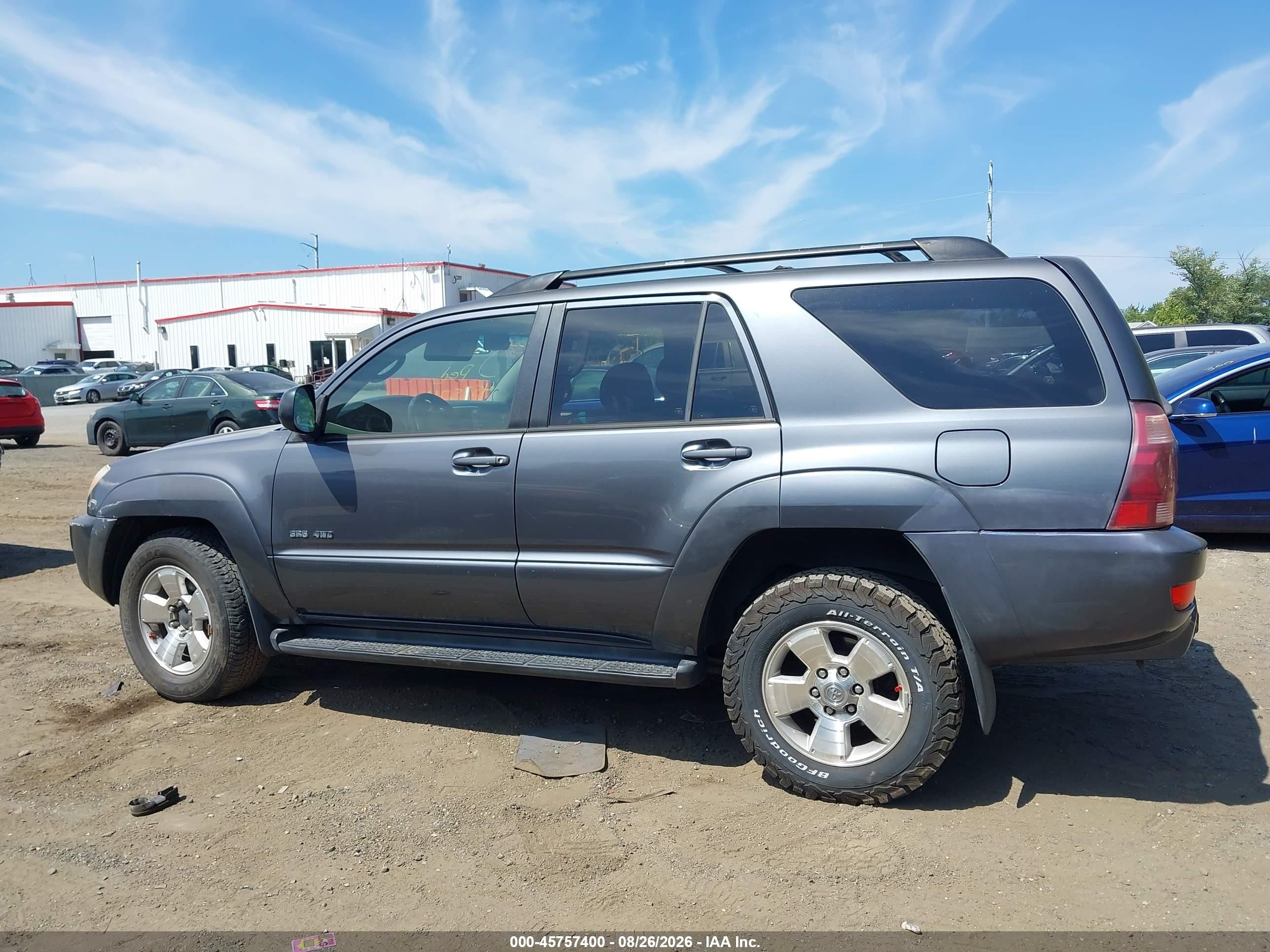 2005 Toyota 4runner Sr5 V6 Gray vin: JTEBU14R658038722